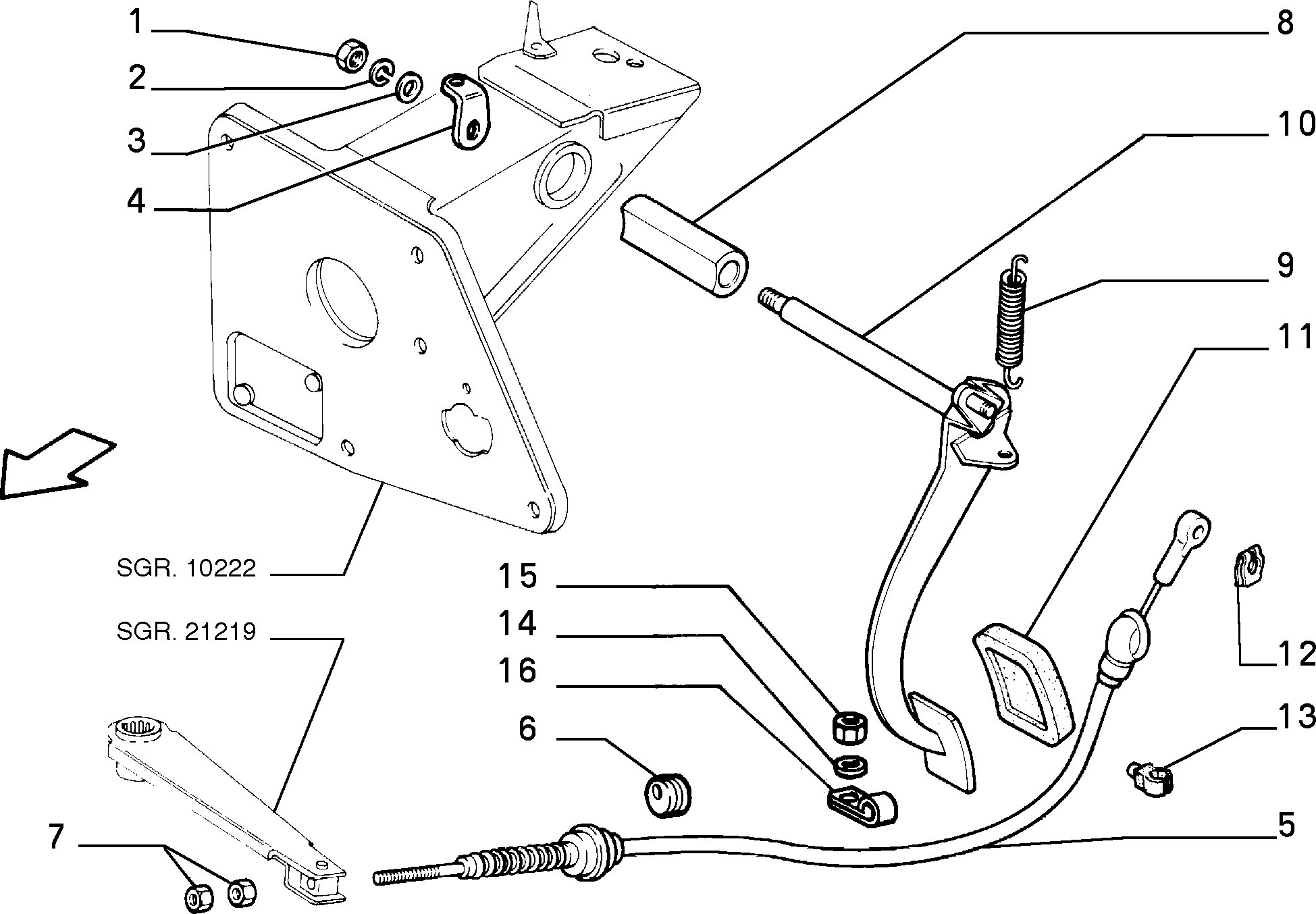 FCA 4144275 - Rivestimento pedale, Pedale del freno www.autoricambi360.it