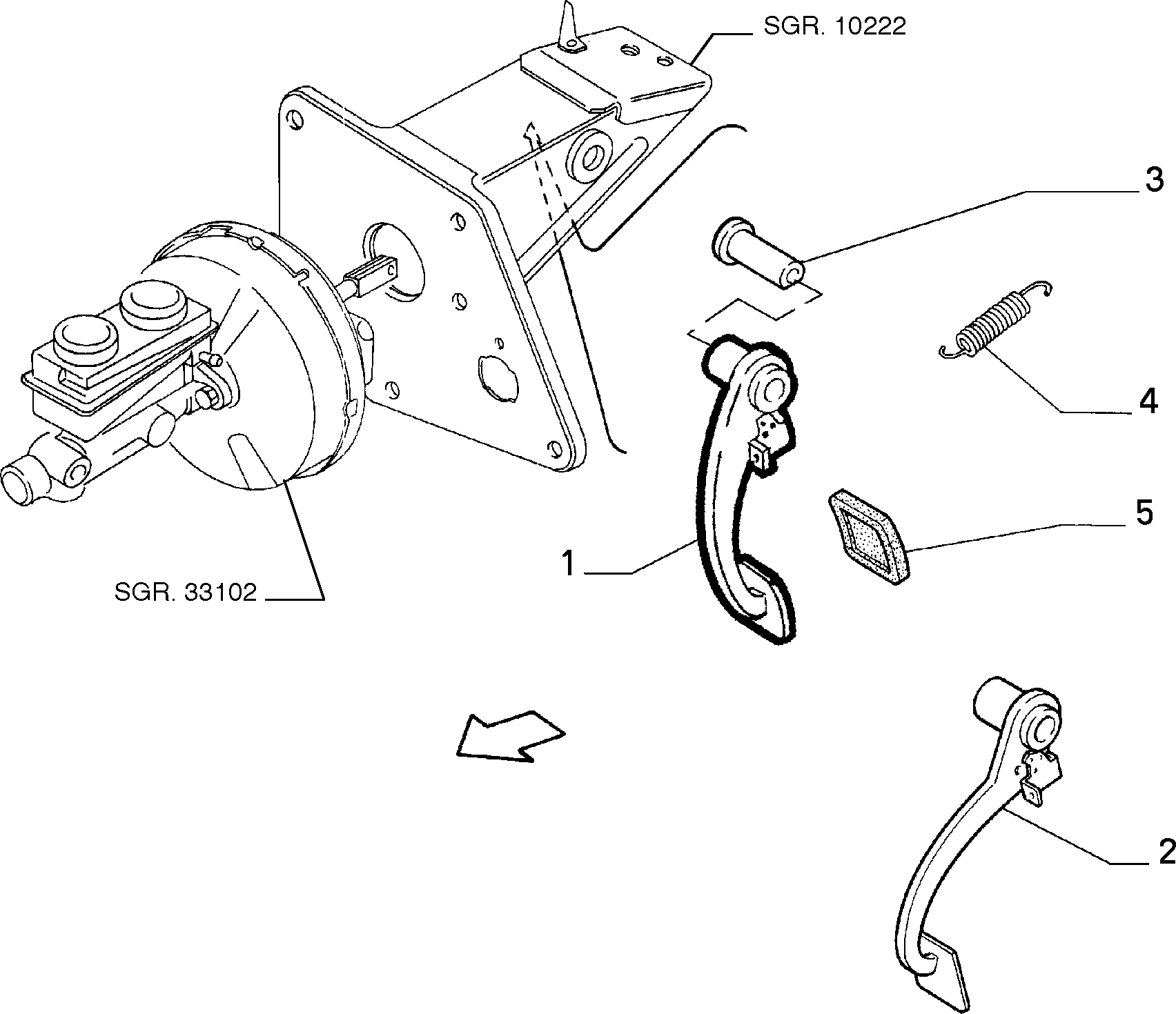FCA 4144275 - Rivestimento pedale, Pedale del freno www.autoricambi360.it