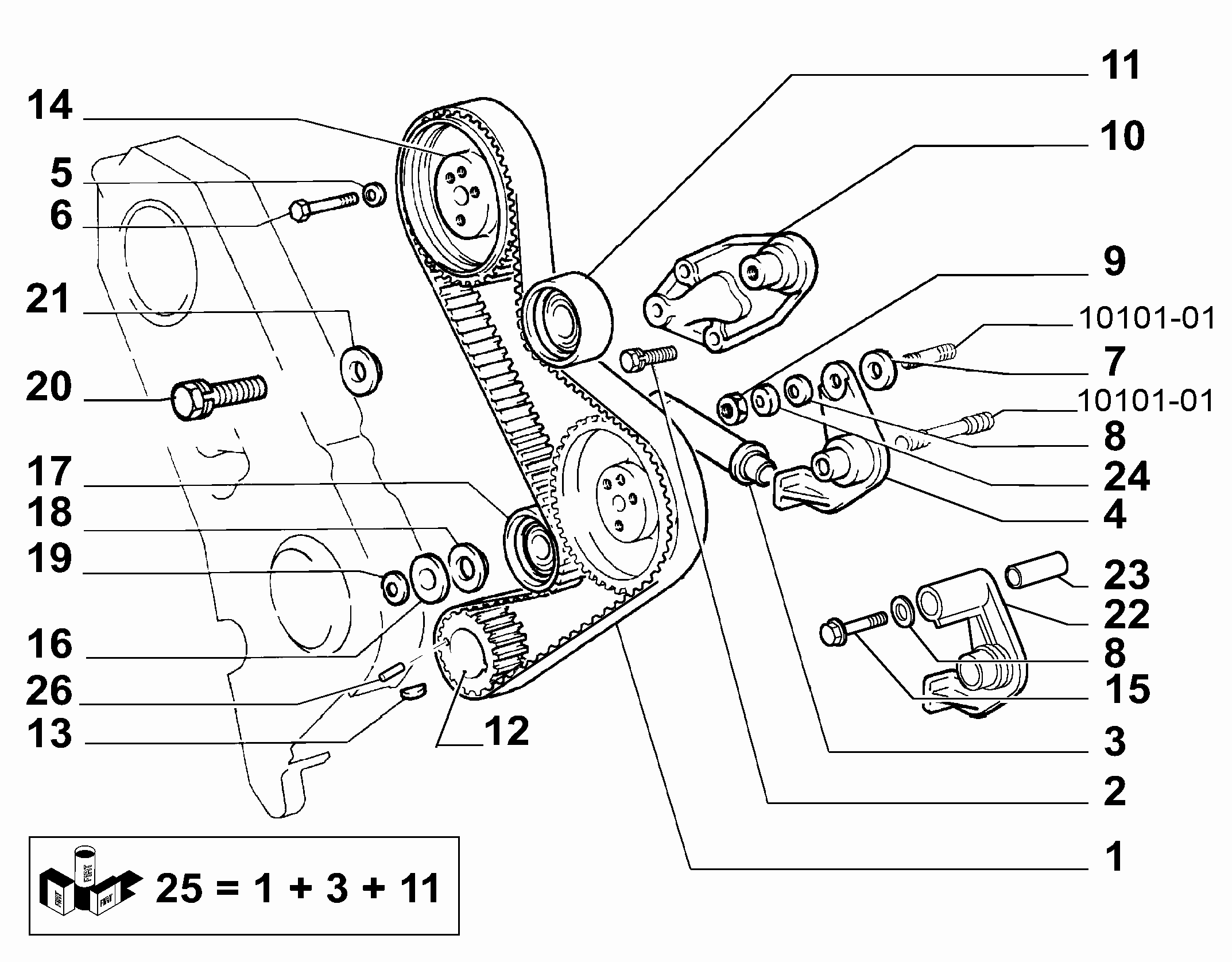FCA 99461357 - Galoppino / Guidacinghia, Cinghia dentata www.autoricambi360.it