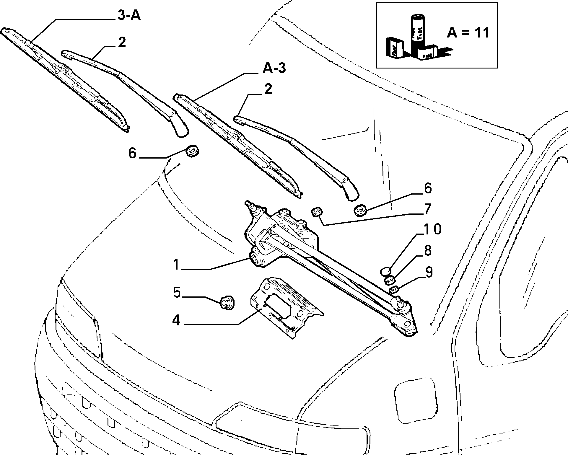 FCA 71805687 - Spazzola tergi www.autoricambi360.it