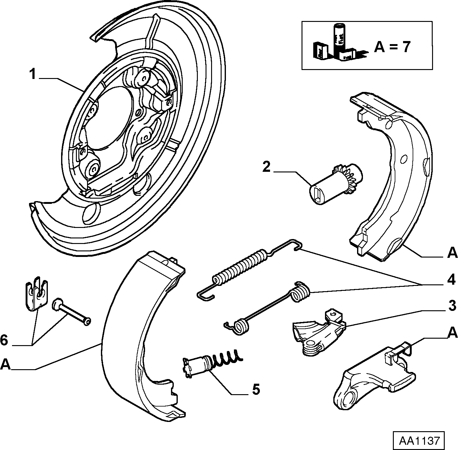 FCA 77362696 - Kit ganasce freno www.autoricambi360.it