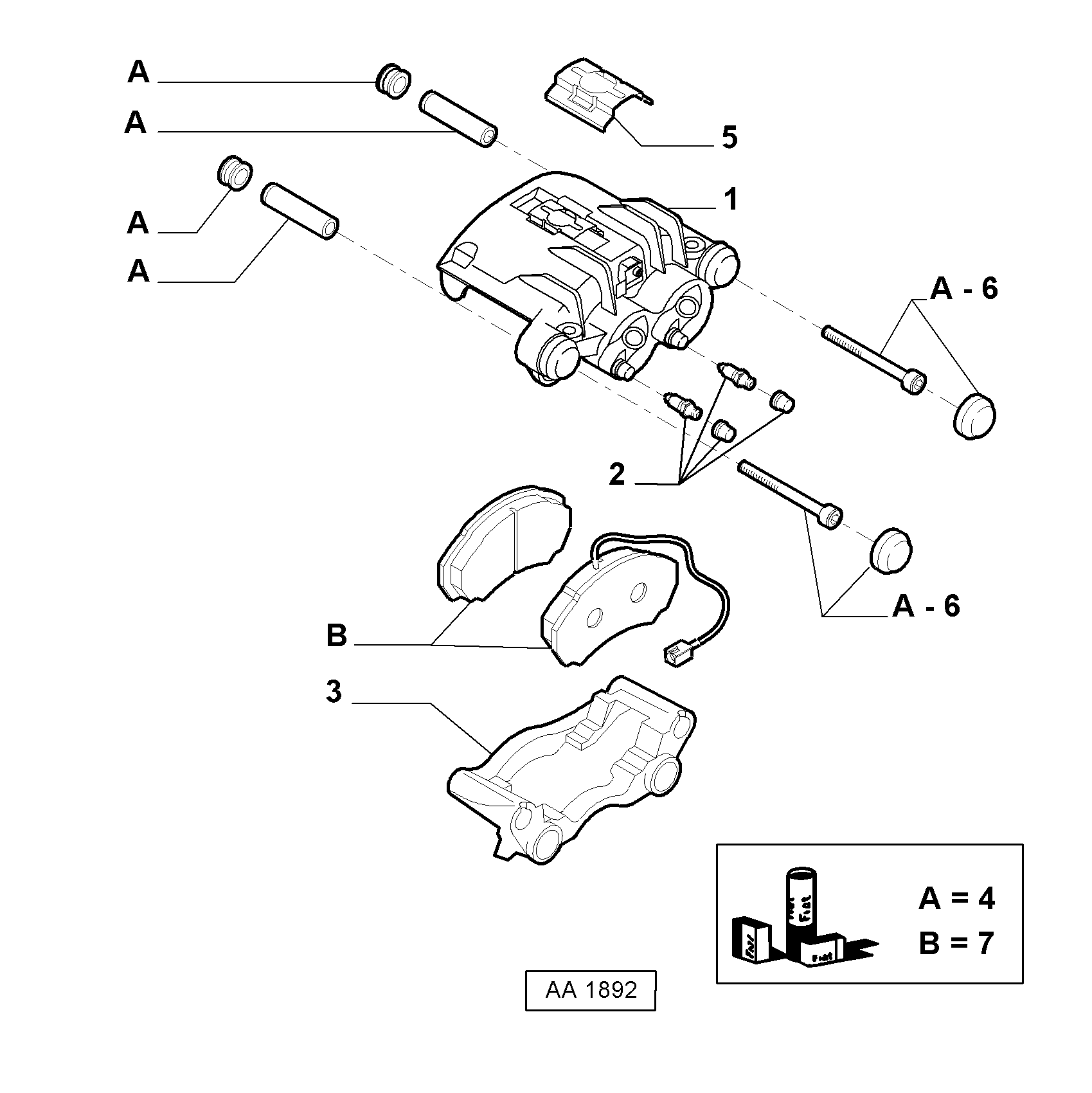 FCA 71752978 - Kit pastiglie freno, Freno a disco www.autoricambi360.it
