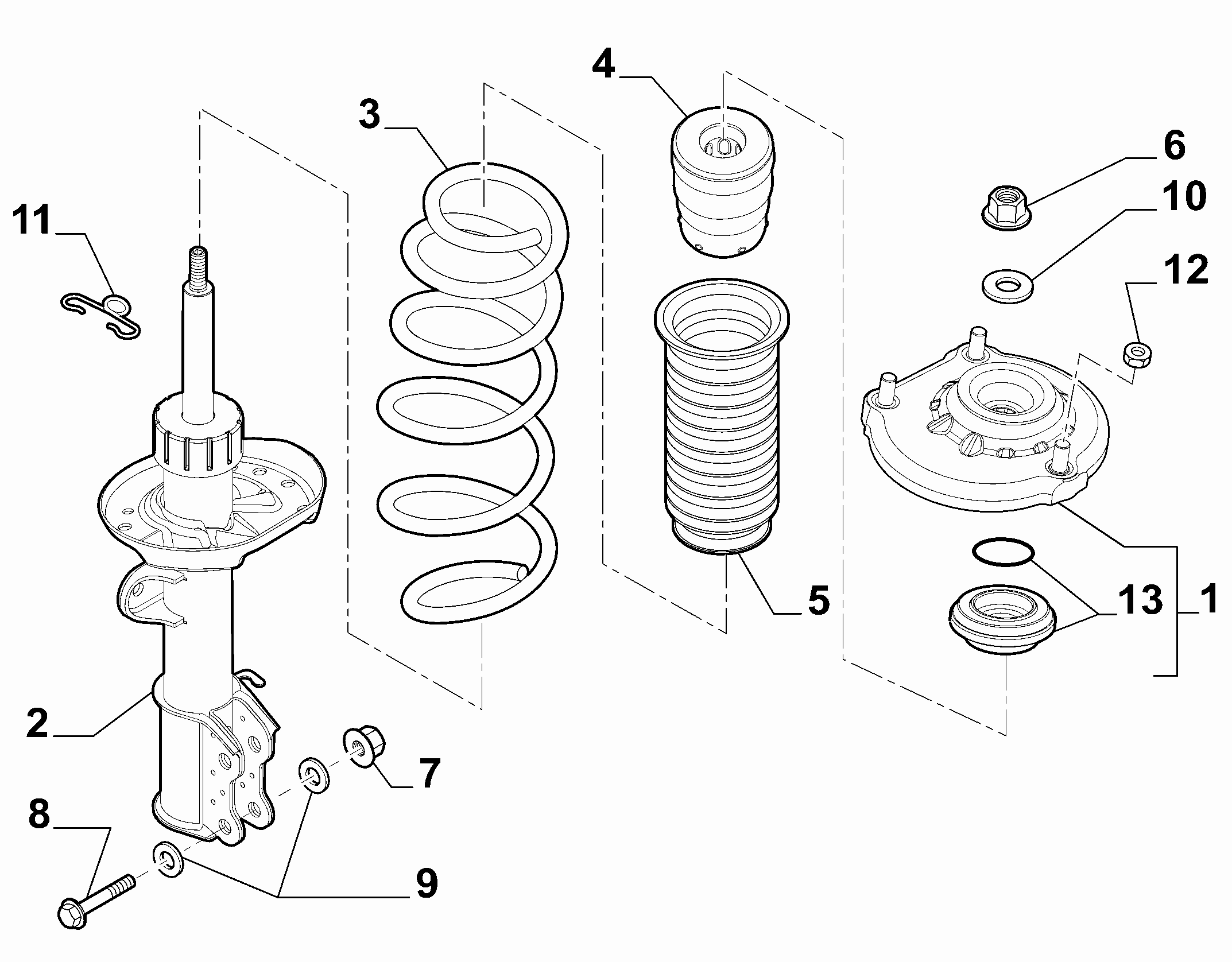 FCA 51810447 - Kit parapolvere, Ammortizzatore www.autoricambi360.it