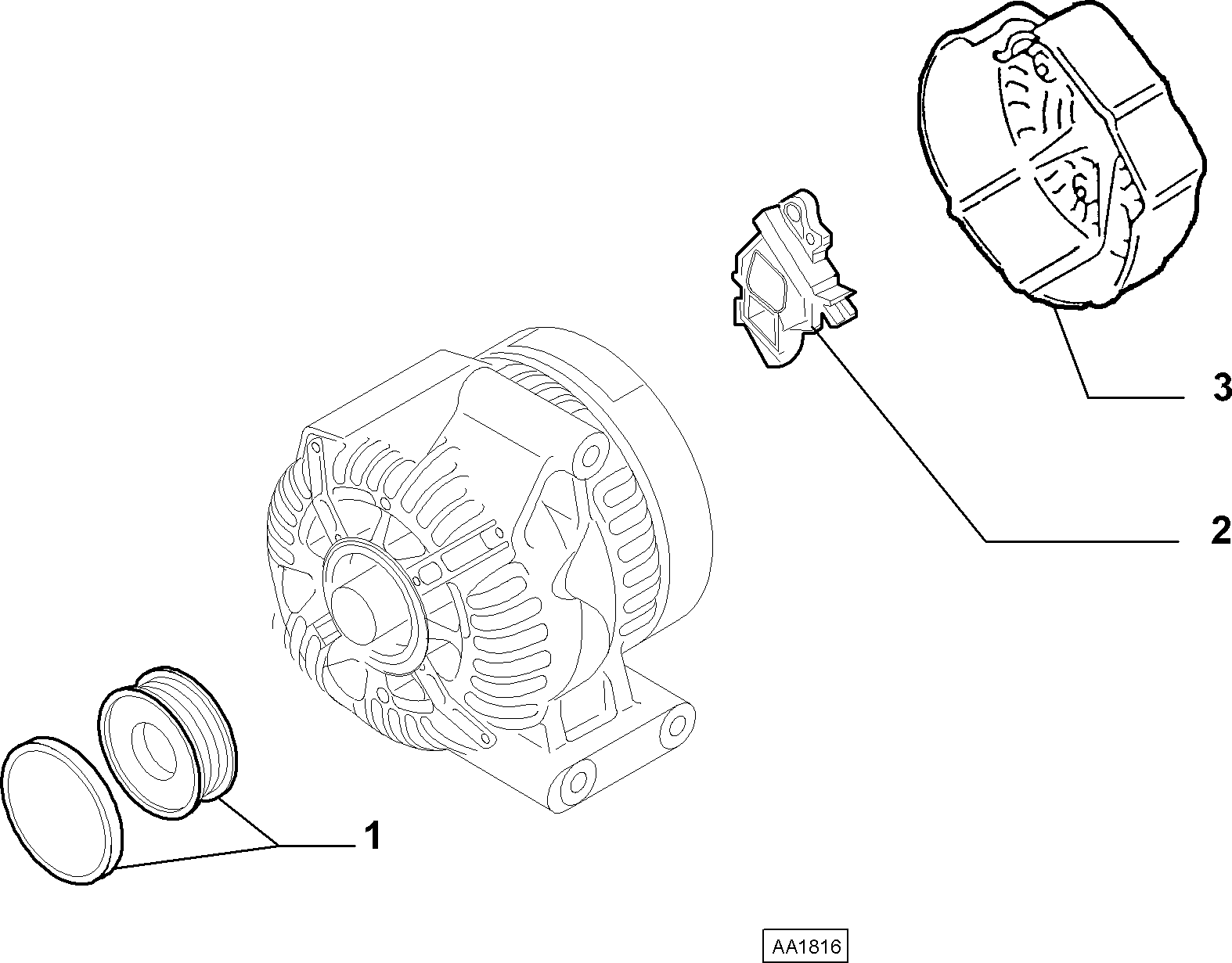 FCA 77364725 - Puleggia cinghia, Alternatore www.autoricambi360.it