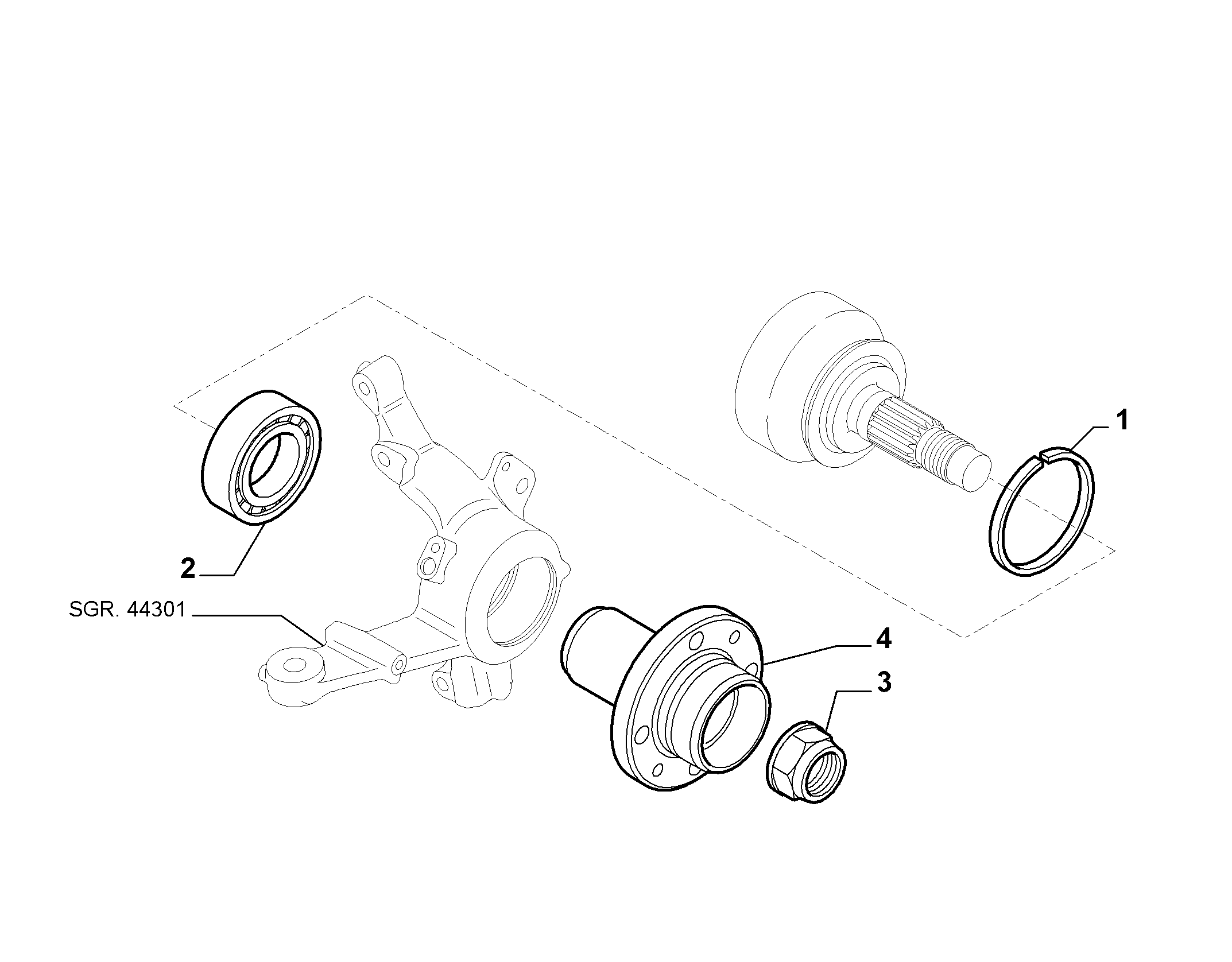 FCA 46836200 - Kit cuscinetto ruota www.autoricambi360.it