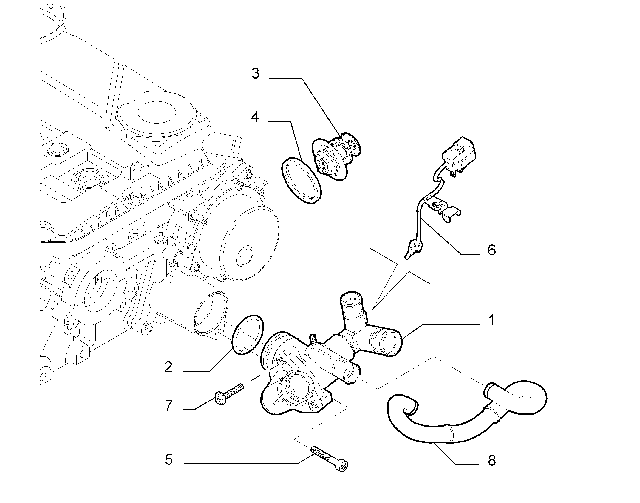PSA 9660142880 - Sensore, Temperatura refrigerante www.autoricambi360.it