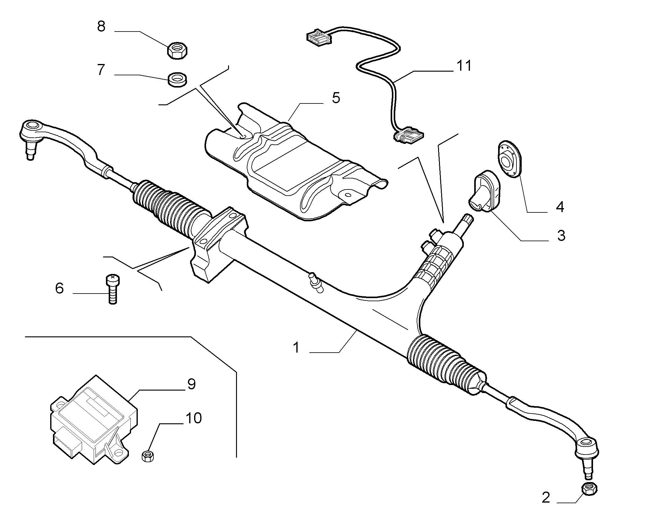 FCA 1345854080 - Giunto assiale, Asta trasversale www.autoricambi360.it