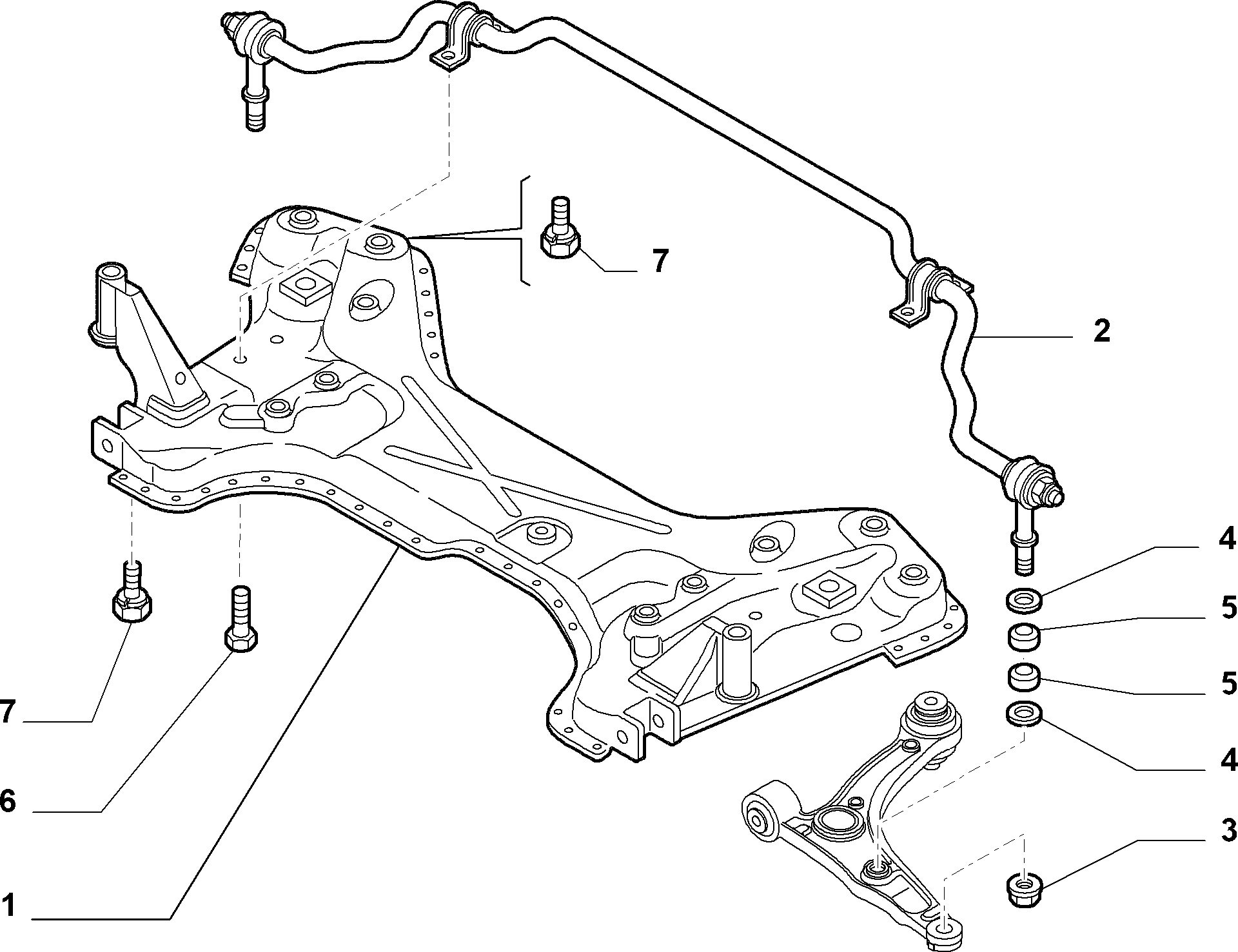 FCA 1357572080 - Asta / Puntone, Stabilizzatore www.autoricambi360.it