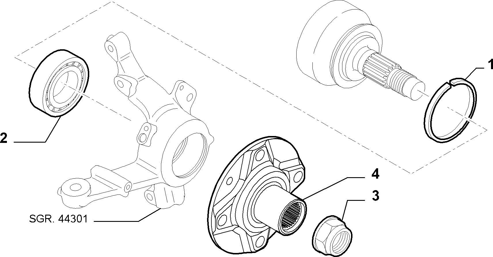 FCA 71745047 - Kit cuscinetto ruota www.autoricambi360.it
