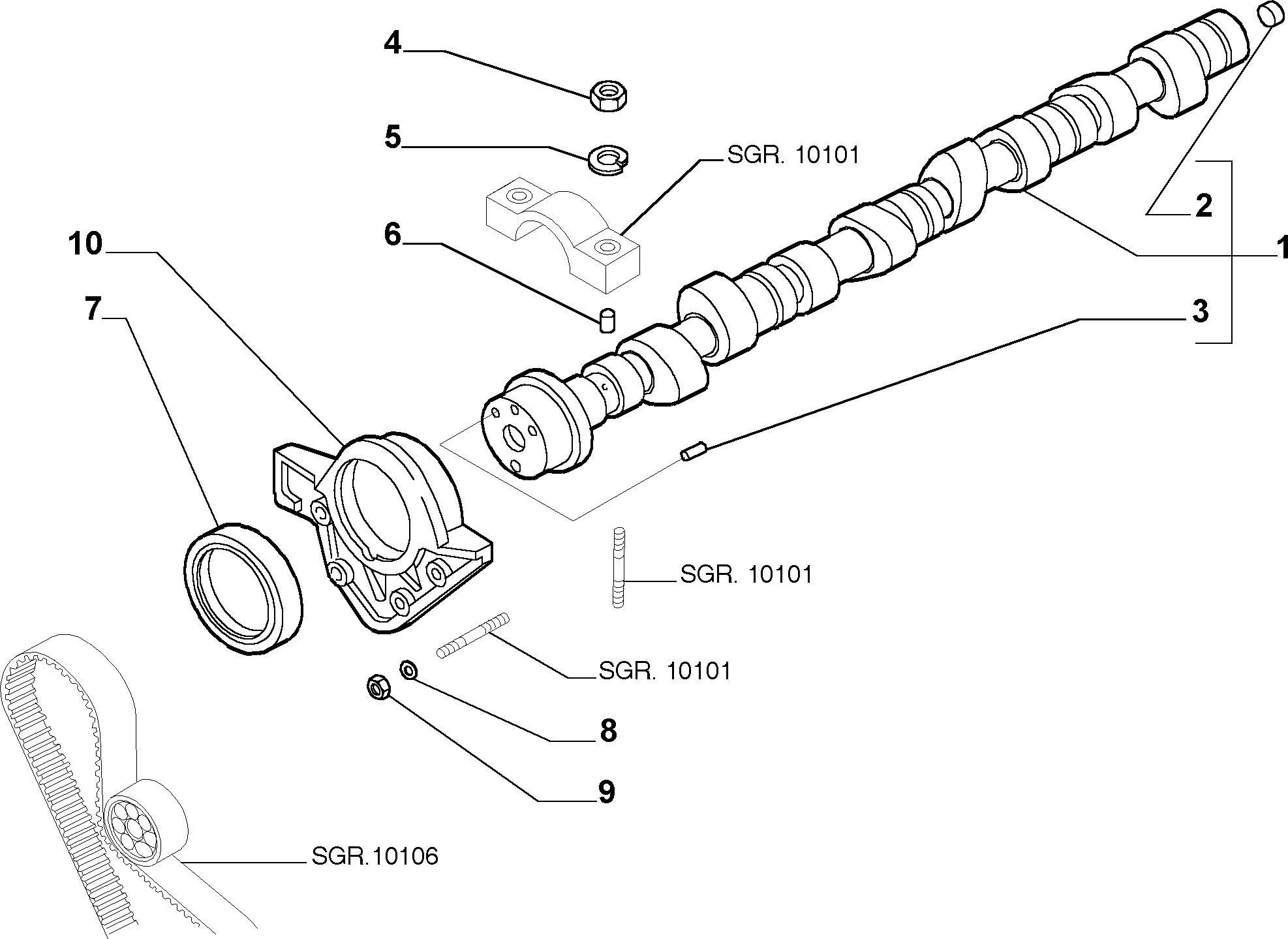 FCA 98454041 - Paraolio, Albero a camme www.autoricambi360.it