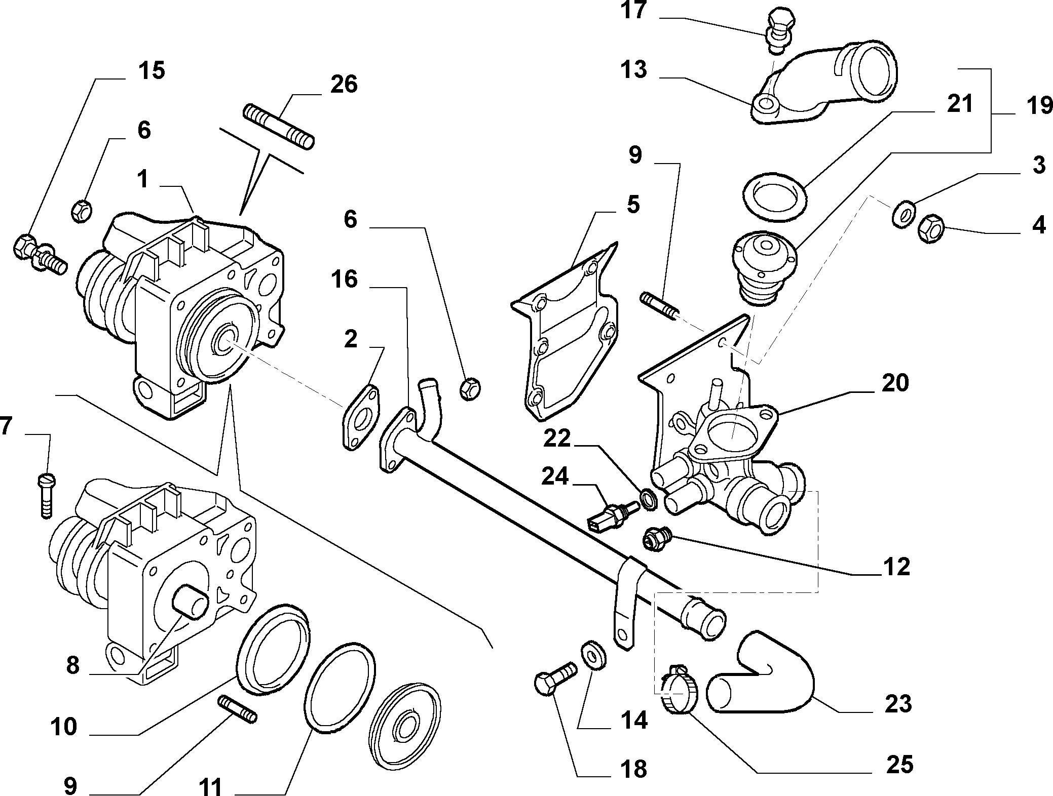 IVECO 500329622 - Termostato, Refrigerante www.autoricambi360.it