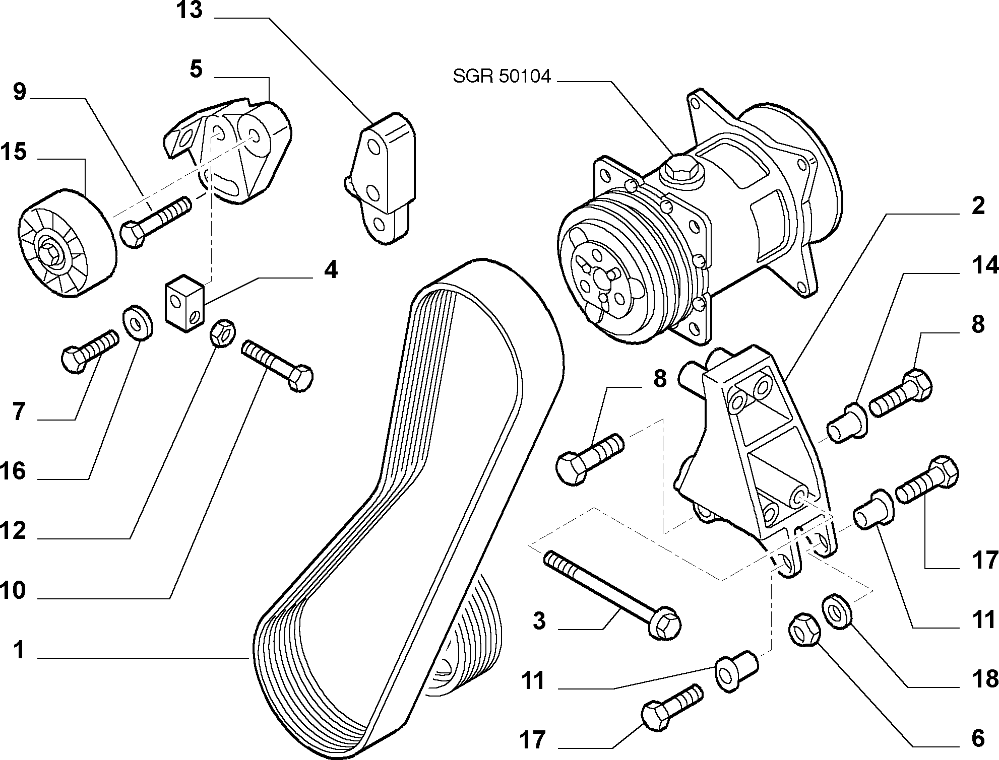 FCA 71753866 - Cinghia Poly-V www.autoricambi360.it