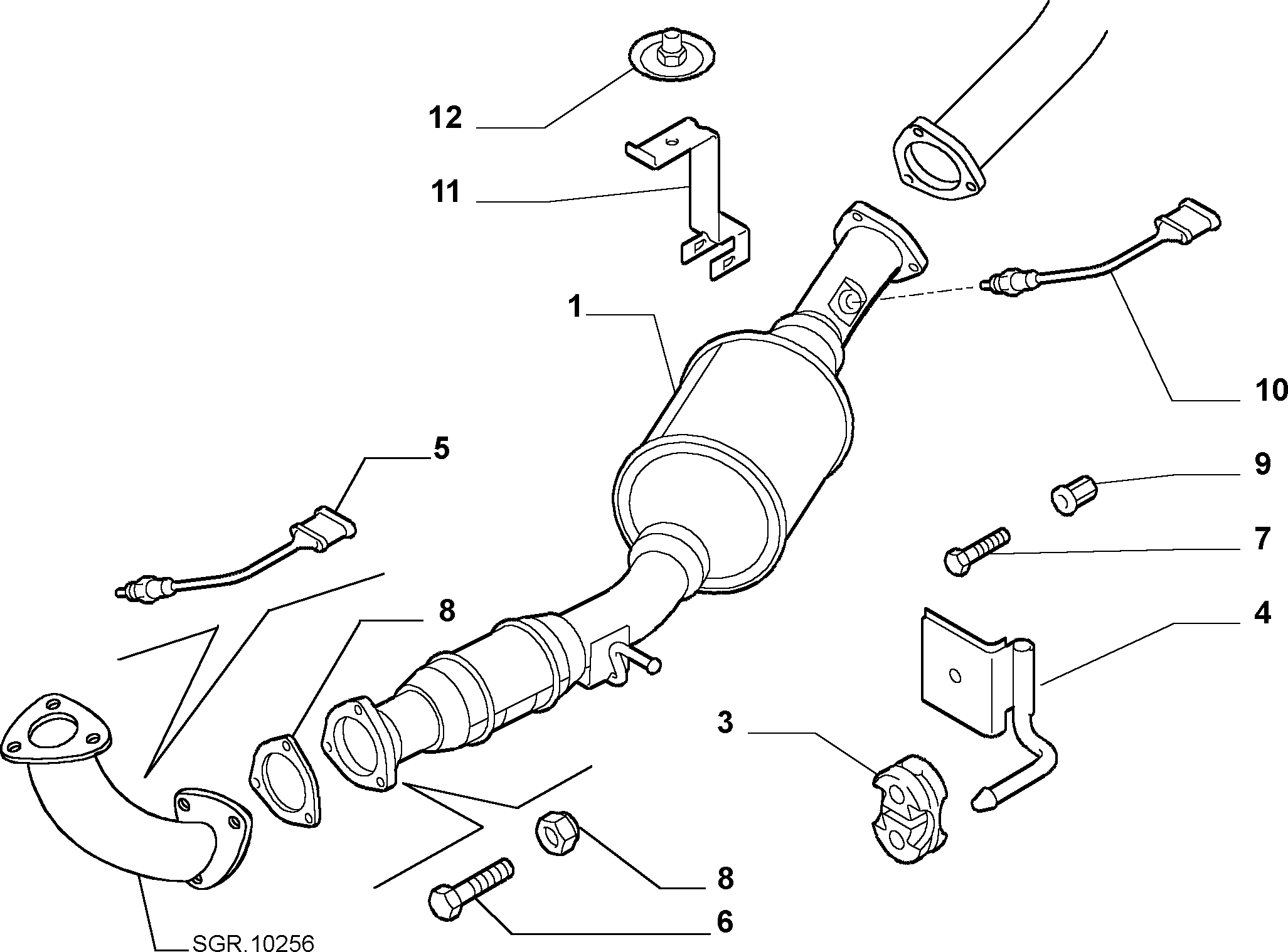 FCA 9636876680 - Sonda lambda www.autoricambi360.it