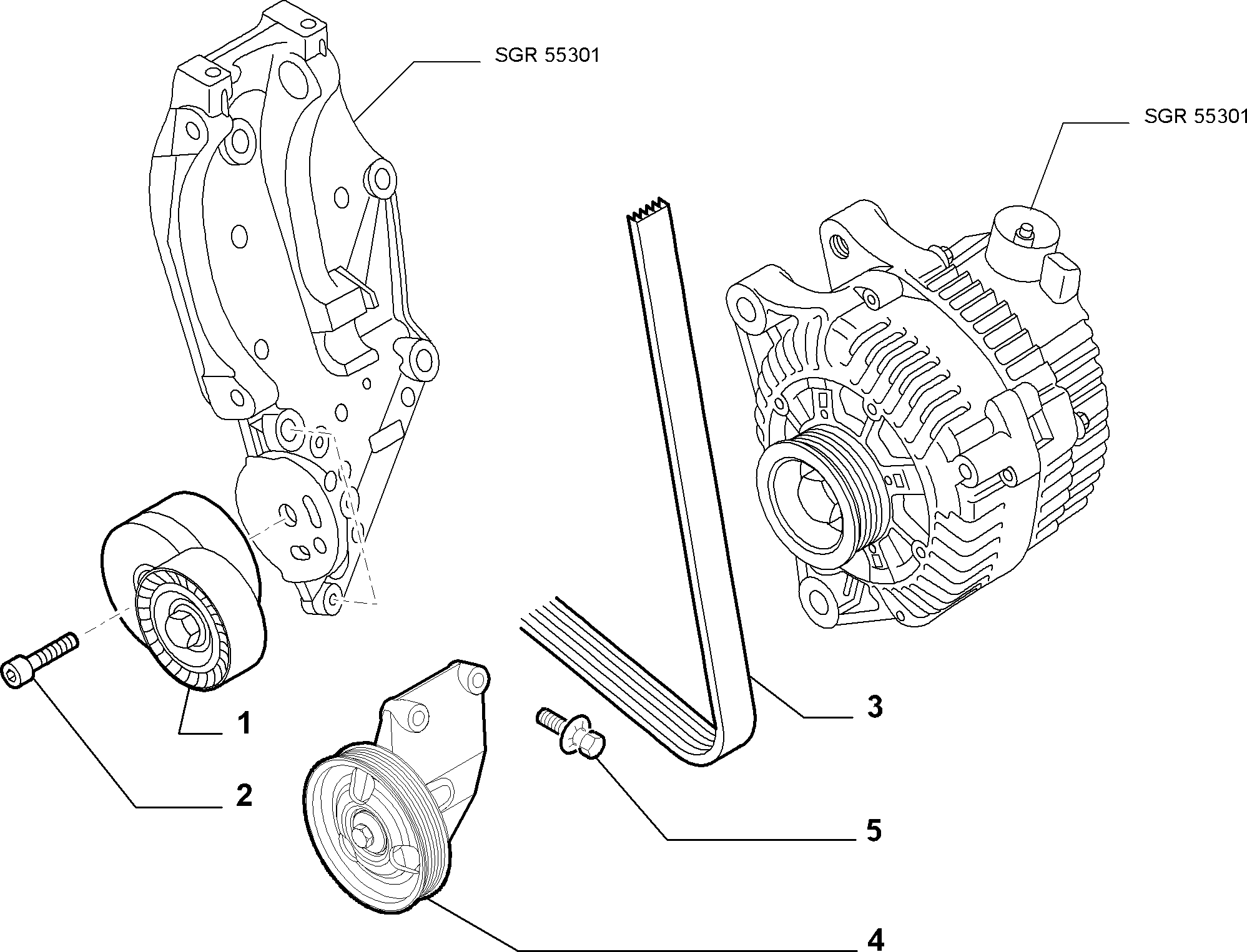FCA 9660484680 - Galoppino / Guidacinghia, Cinghia Poly-V www.autoricambi360.it