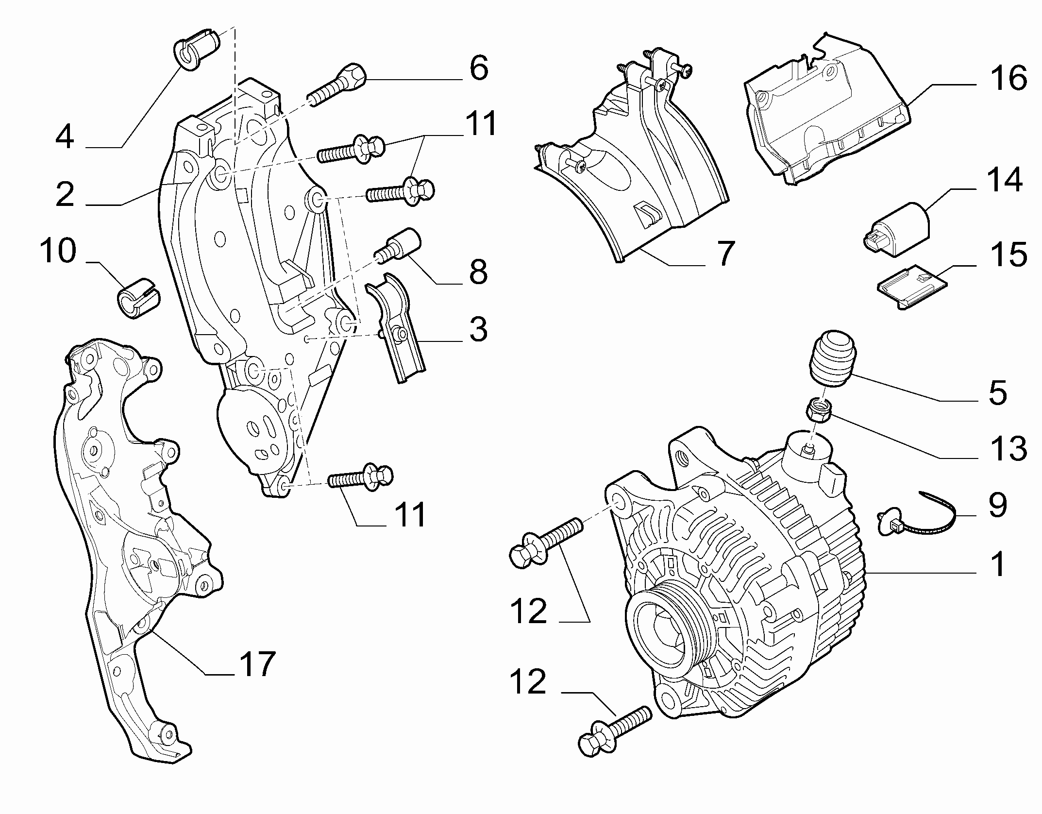 PSA 9646065480 - Alternatore www.autoricambi360.it