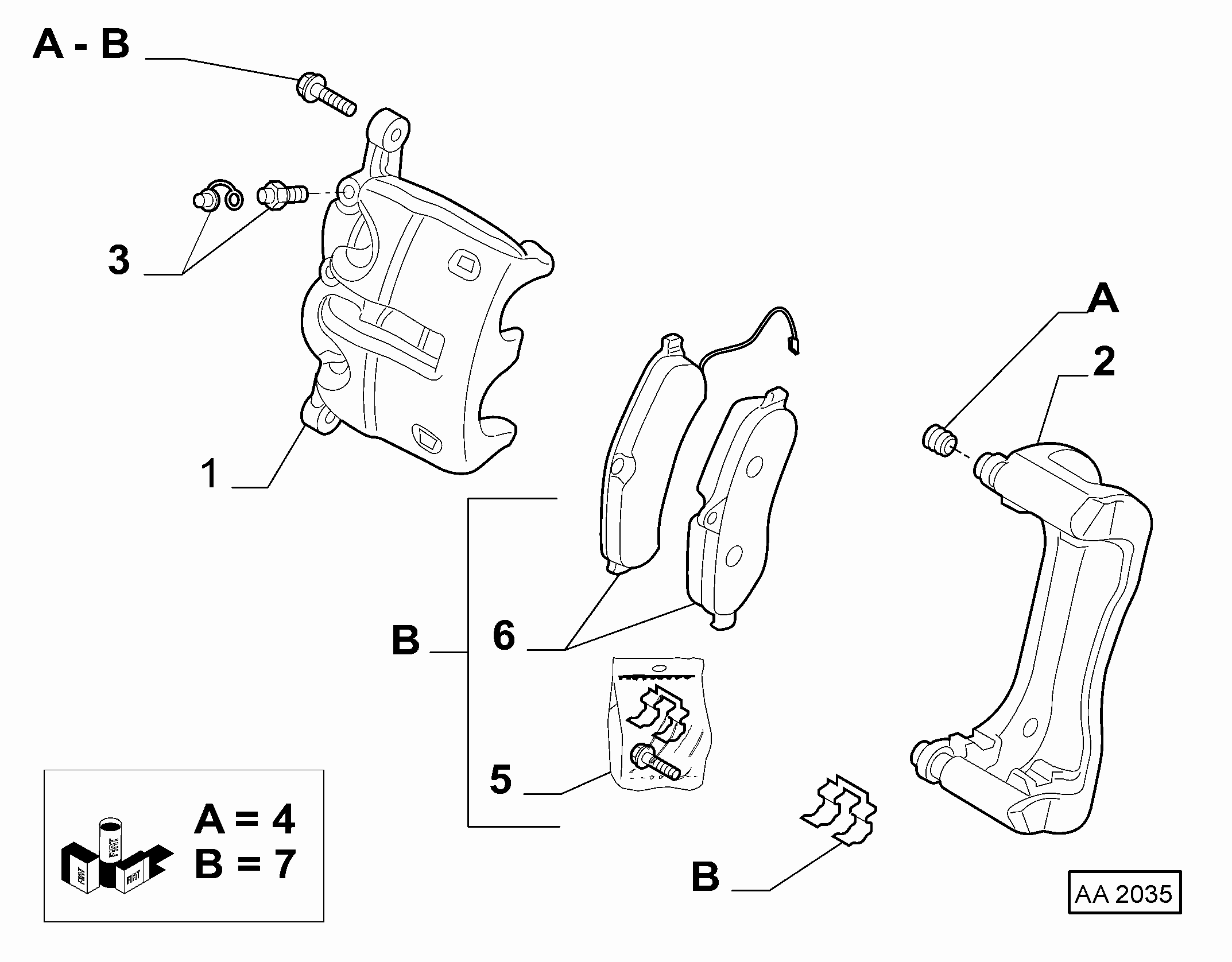 FCA 77364512 - Kit pastiglie freno, Freno a disco www.autoricambi360.it