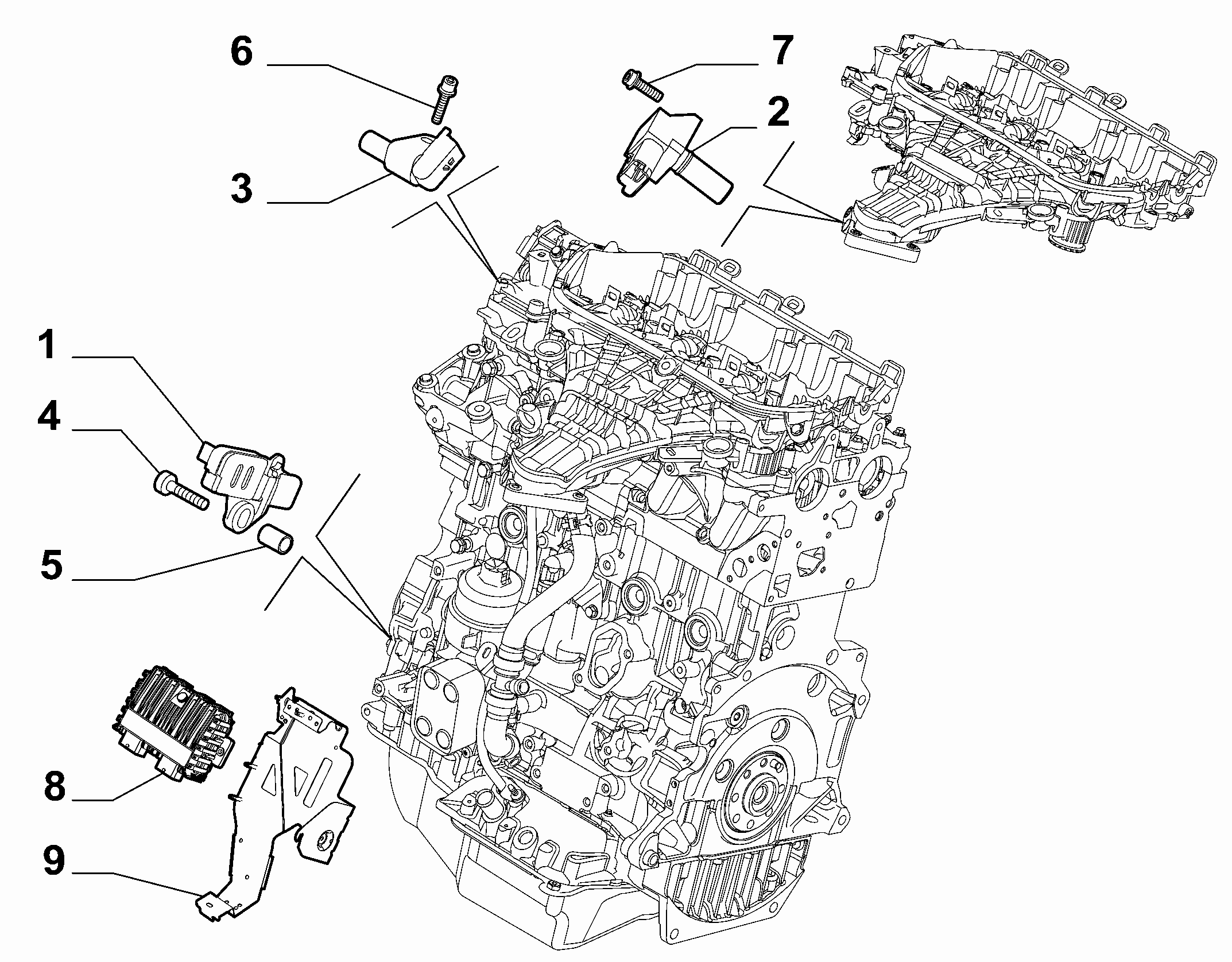FCA 9665443680 - Sensore, Posizione albero a camme www.autoricambi360.it
