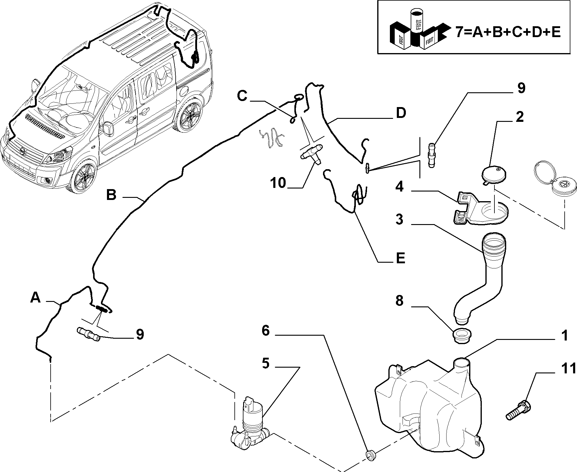 FCA 9641553980 - Pompa acqua lavaggio, Pulizia cristalli www.autoricambi360.it