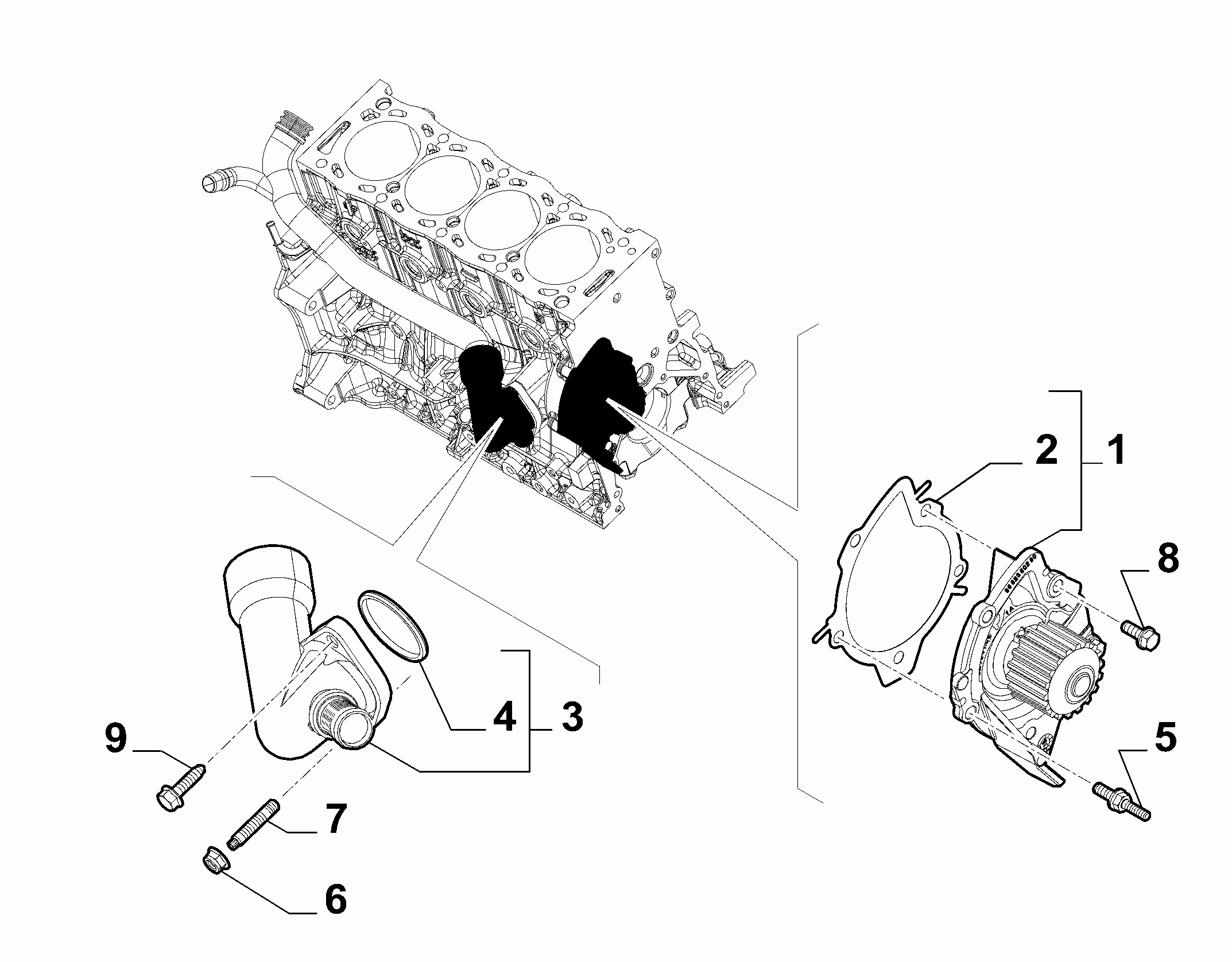 FCA 9682360280 - Pompa acqua www.autoricambi360.it