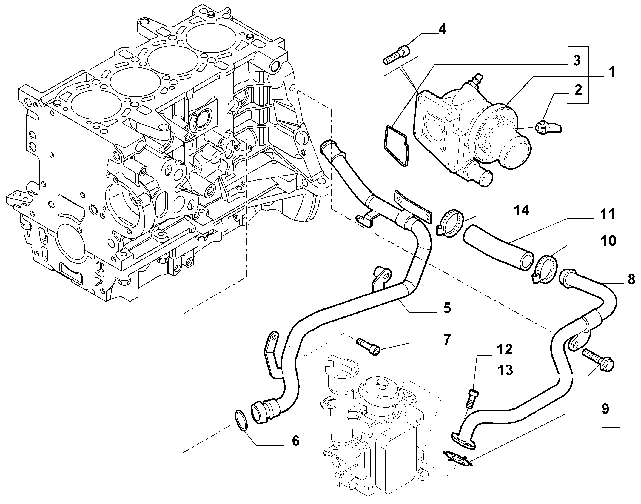 PSA 55 202 373 - Termostato, Refrigerante www.autoricambi360.it
