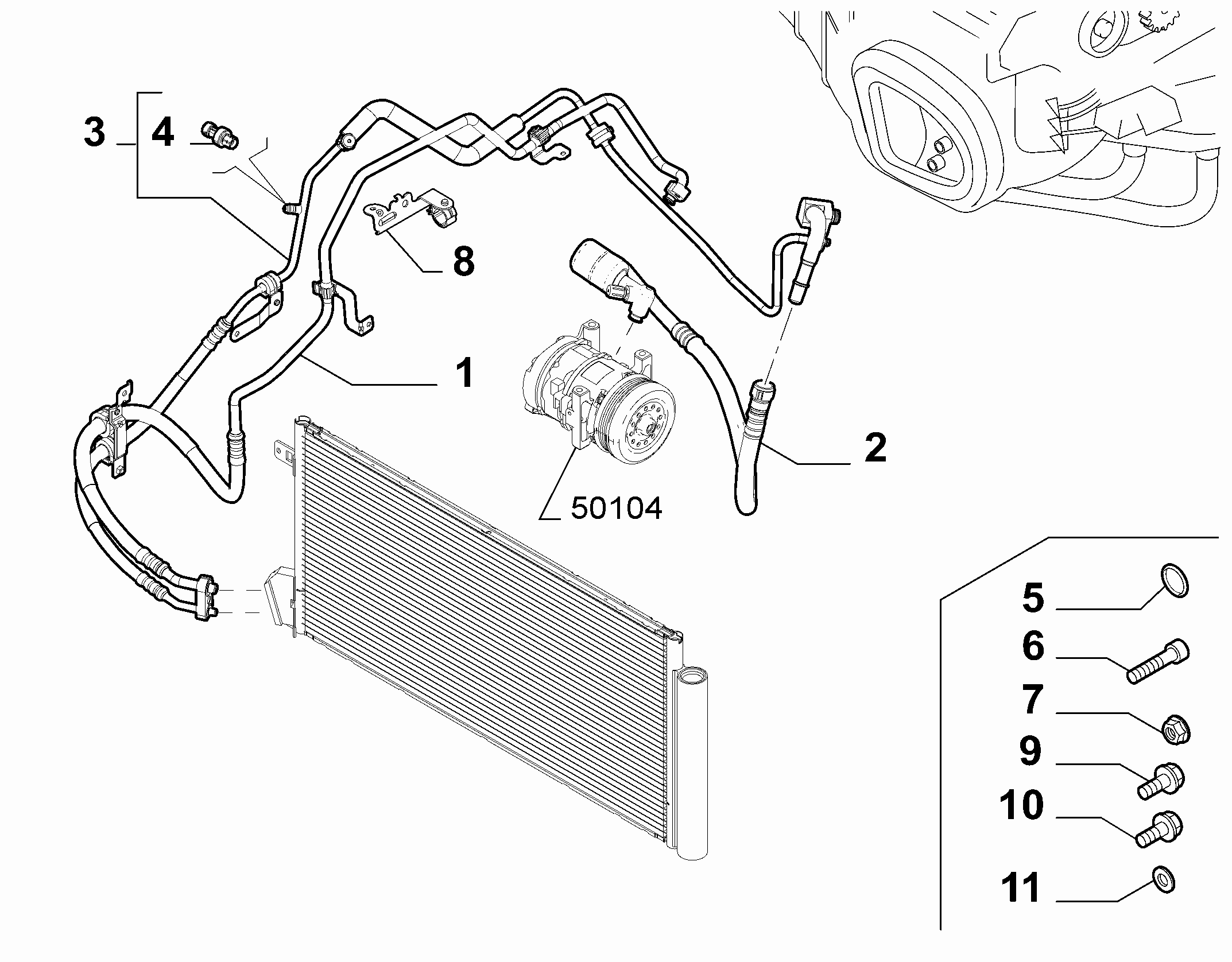 FCA 51768498 - Interruttore a pressione, Climatizzatore www.autoricambi360.it