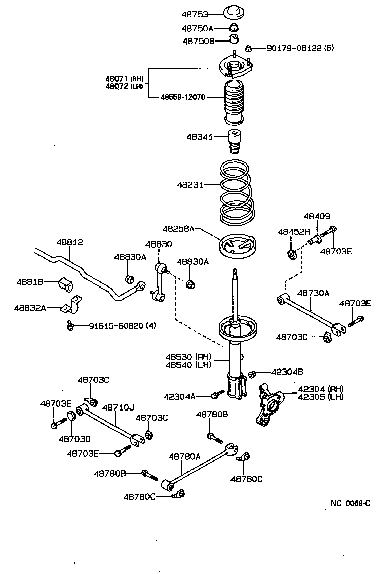 PSA 48830-20010 - Asta / Puntone, Stabilizzatore www.autoricambi360.it