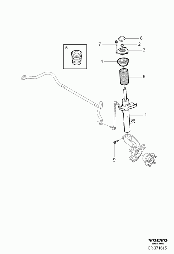 FORD 30666842 - Kit parapolvere, Ammortizzatore www.autoricambi360.it