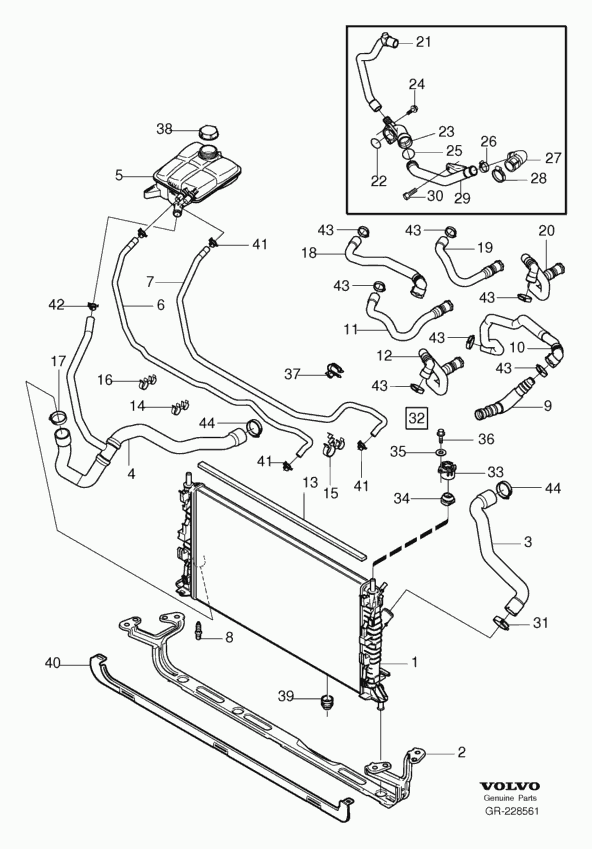 FORD 30741094 - Radiatore, Raffreddamento motore www.autoricambi360.it