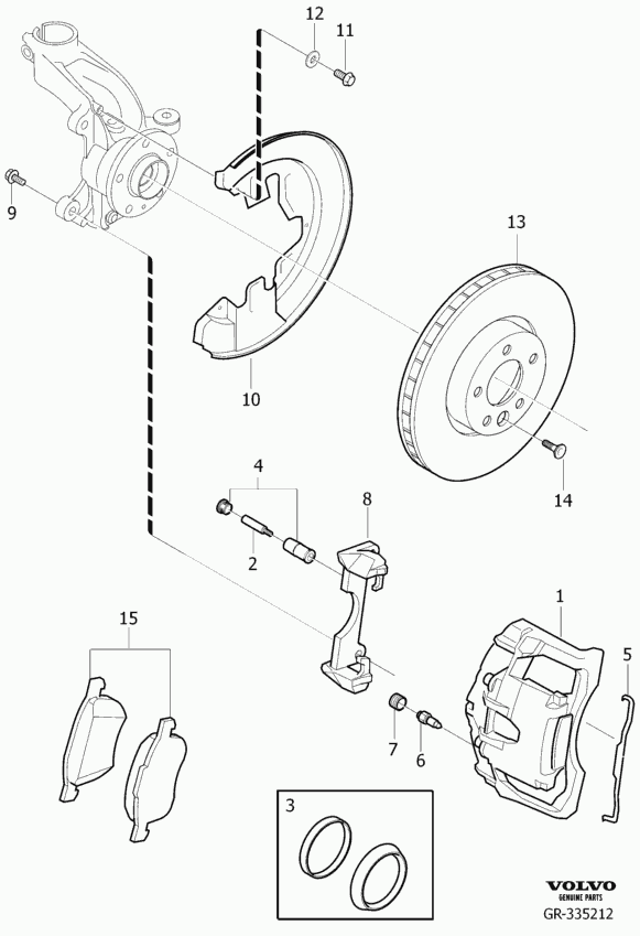 FORD 30793941 - Kit pastiglie freno, Freno a disco www.autoricambi360.it