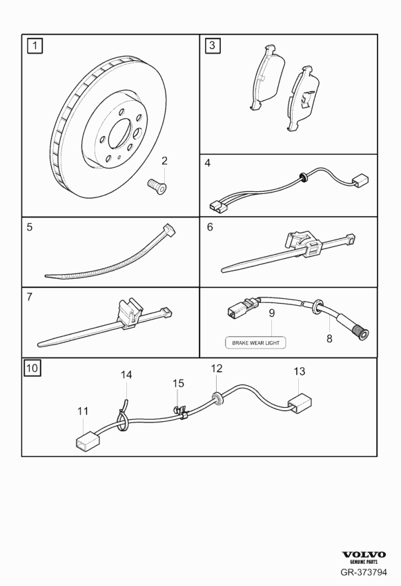 FORD 30793941 - Kit pastiglie freno, Freno a disco www.autoricambi360.it