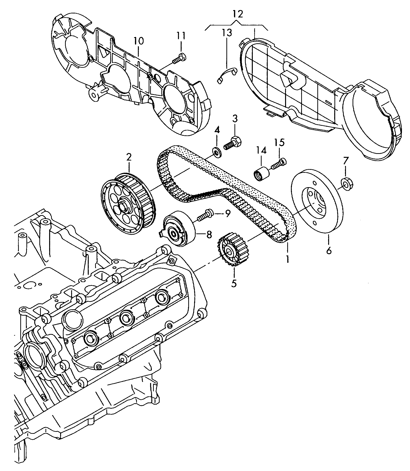 VAG 059109243P - Kit cinghie dentate www.autoricambi360.it