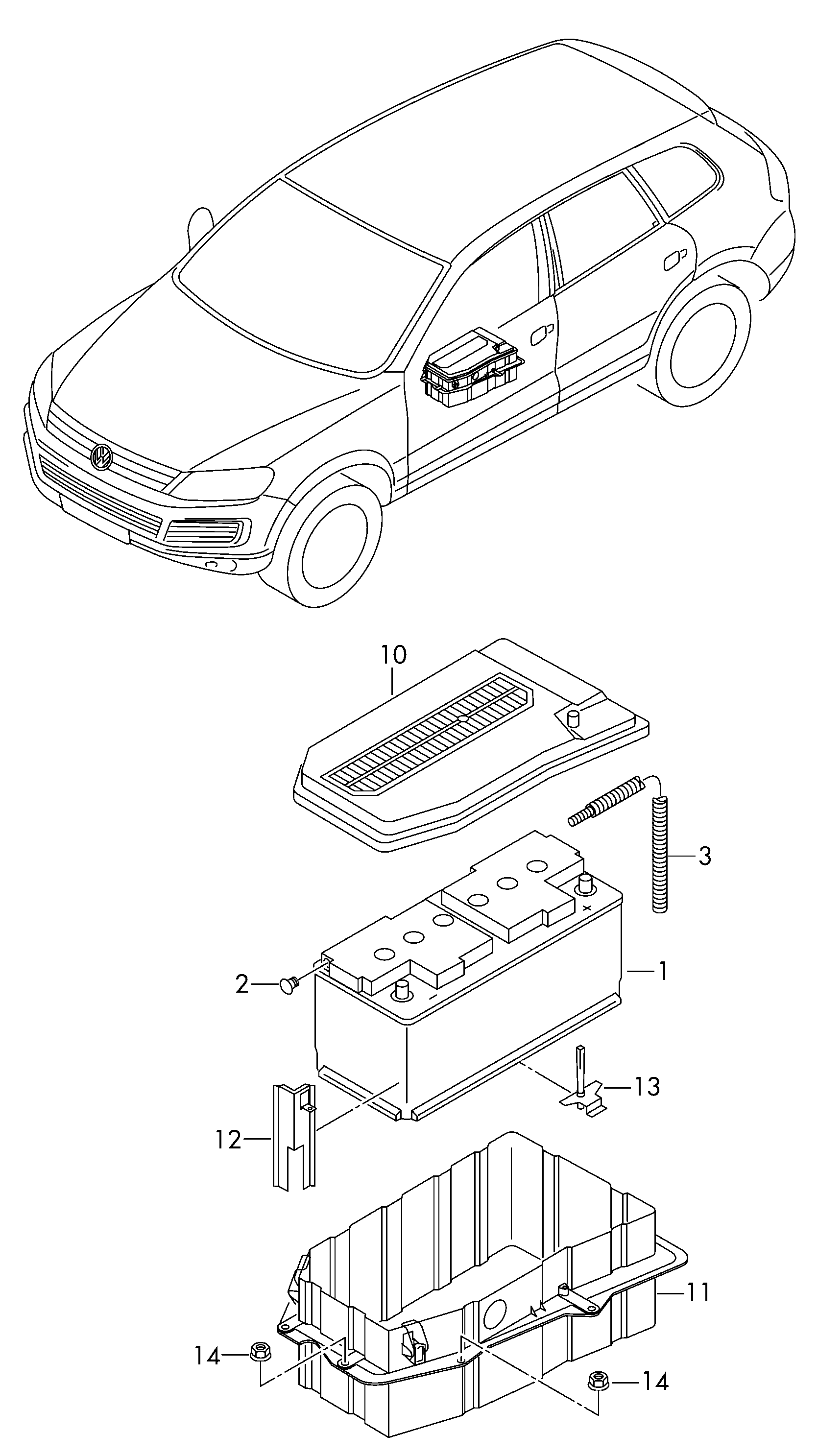 VAG 000 915 105 CF - Batteria avviamento www.autoricambi360.it