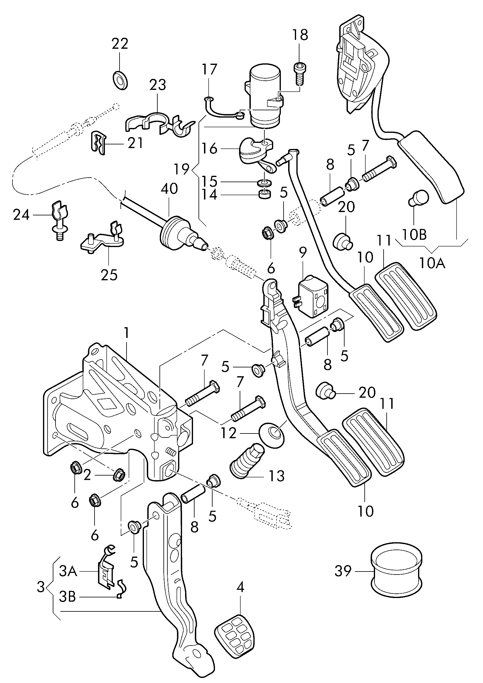 VAG 6Q1 721 503 F - Kit pedale acceleratore www.autoricambi360.it