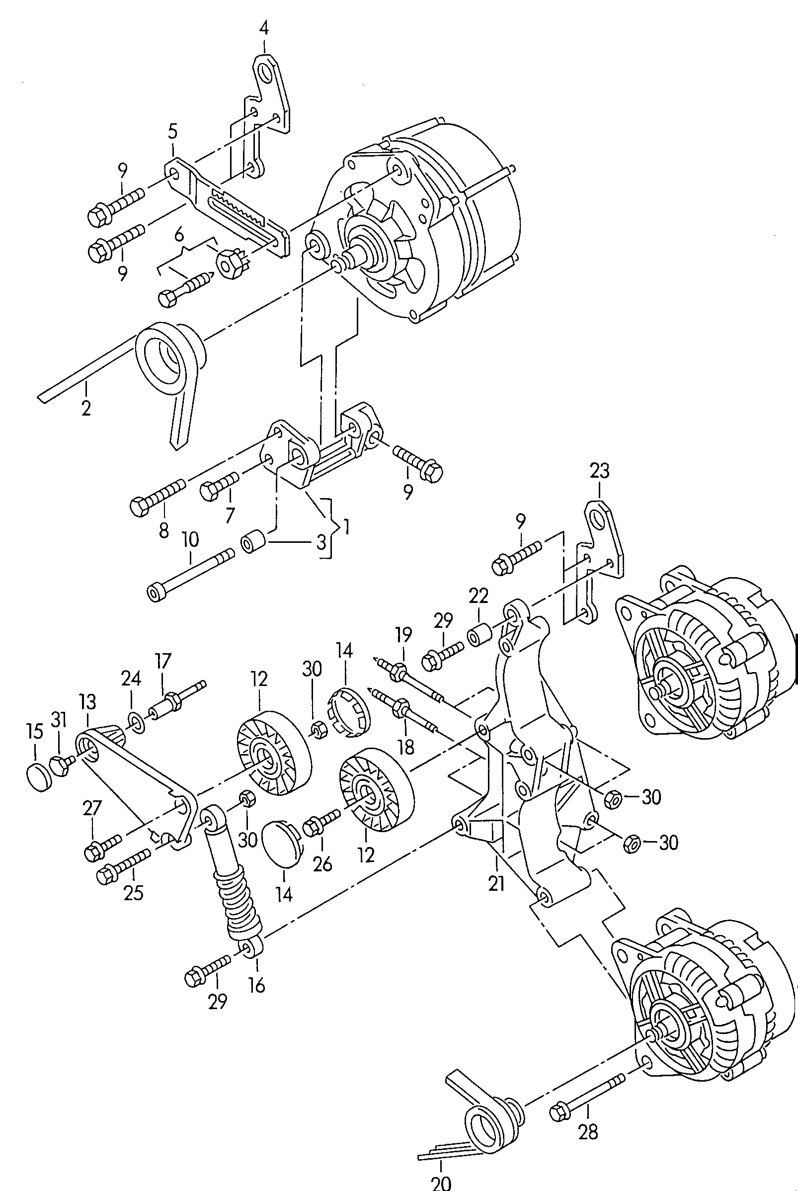 VAG N 010 269 5 - Kit cinghie dentate www.autoricambi360.it