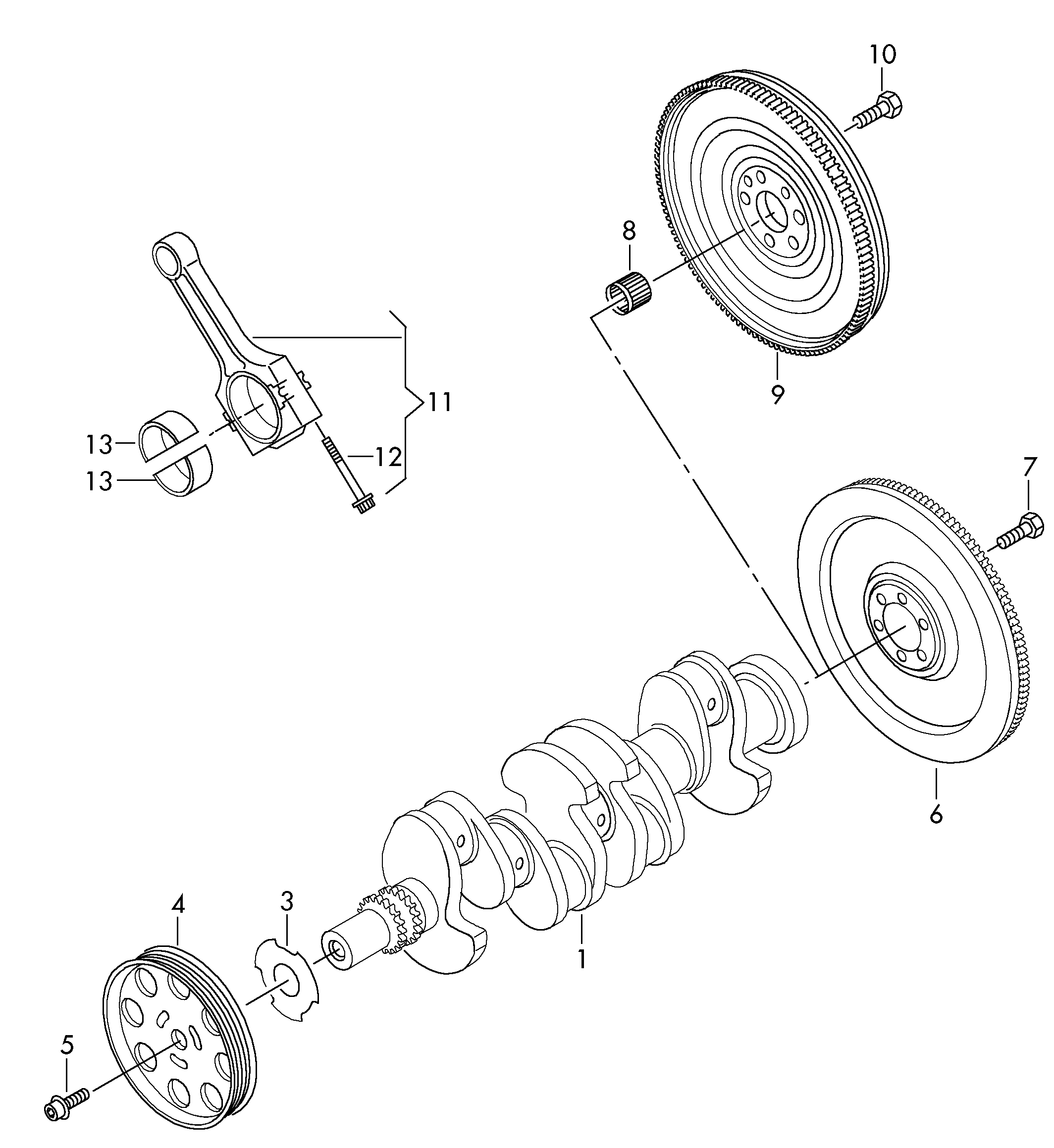 VAG N 909 873 02 - Bullone puleggia www.autoricambi360.it