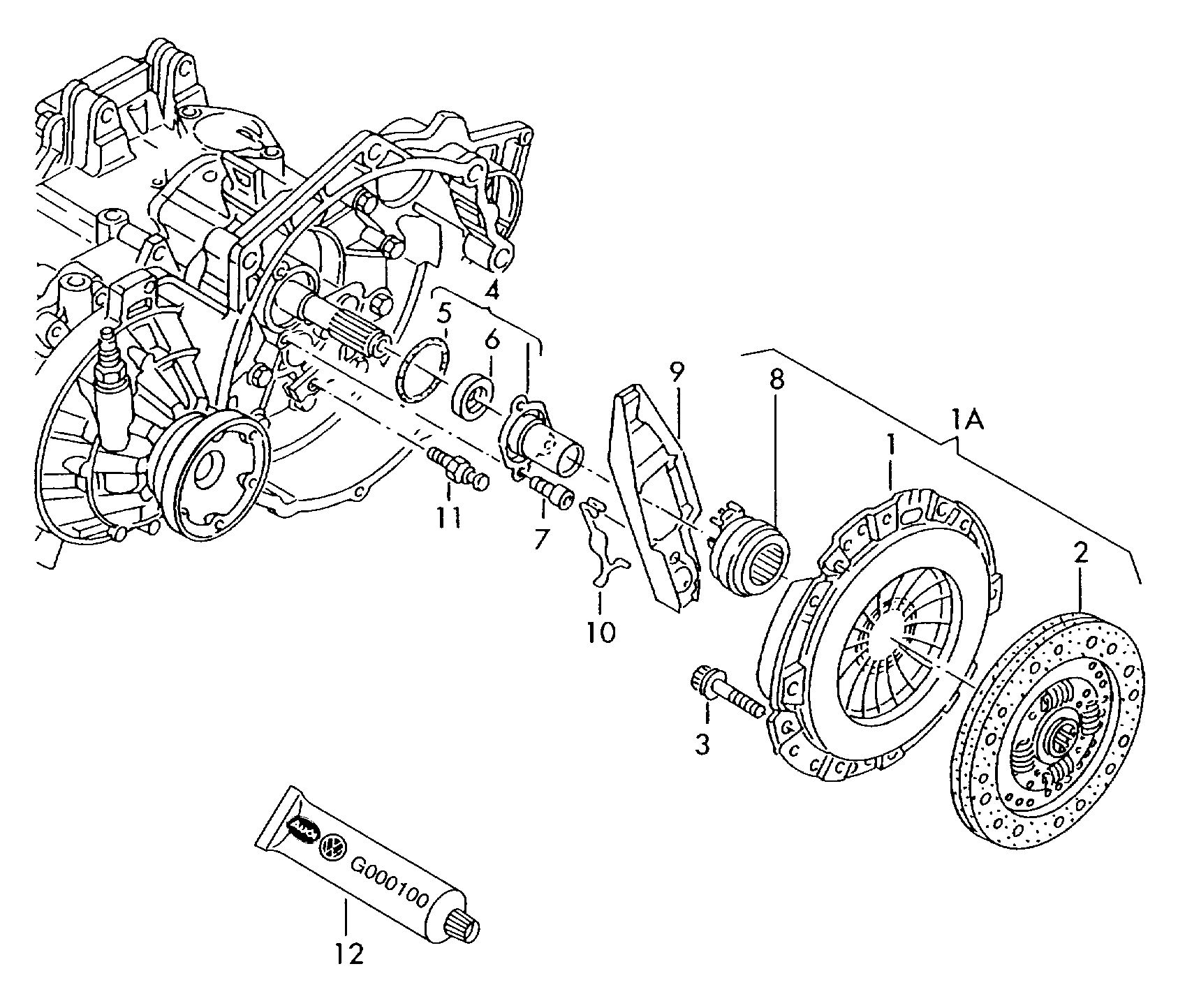 VAG 02A 141 165 A - Reggispinta distacco frizione www.autoricambi360.it
