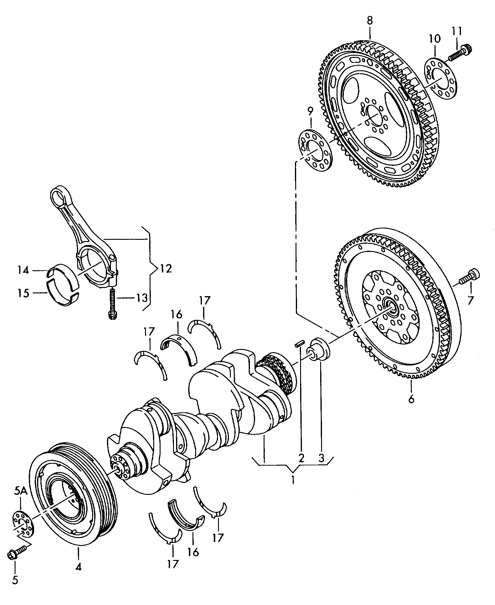 Autokit 03.90185 - Puleggia cinghia, Albero a gomiti www.autoricambi360.it