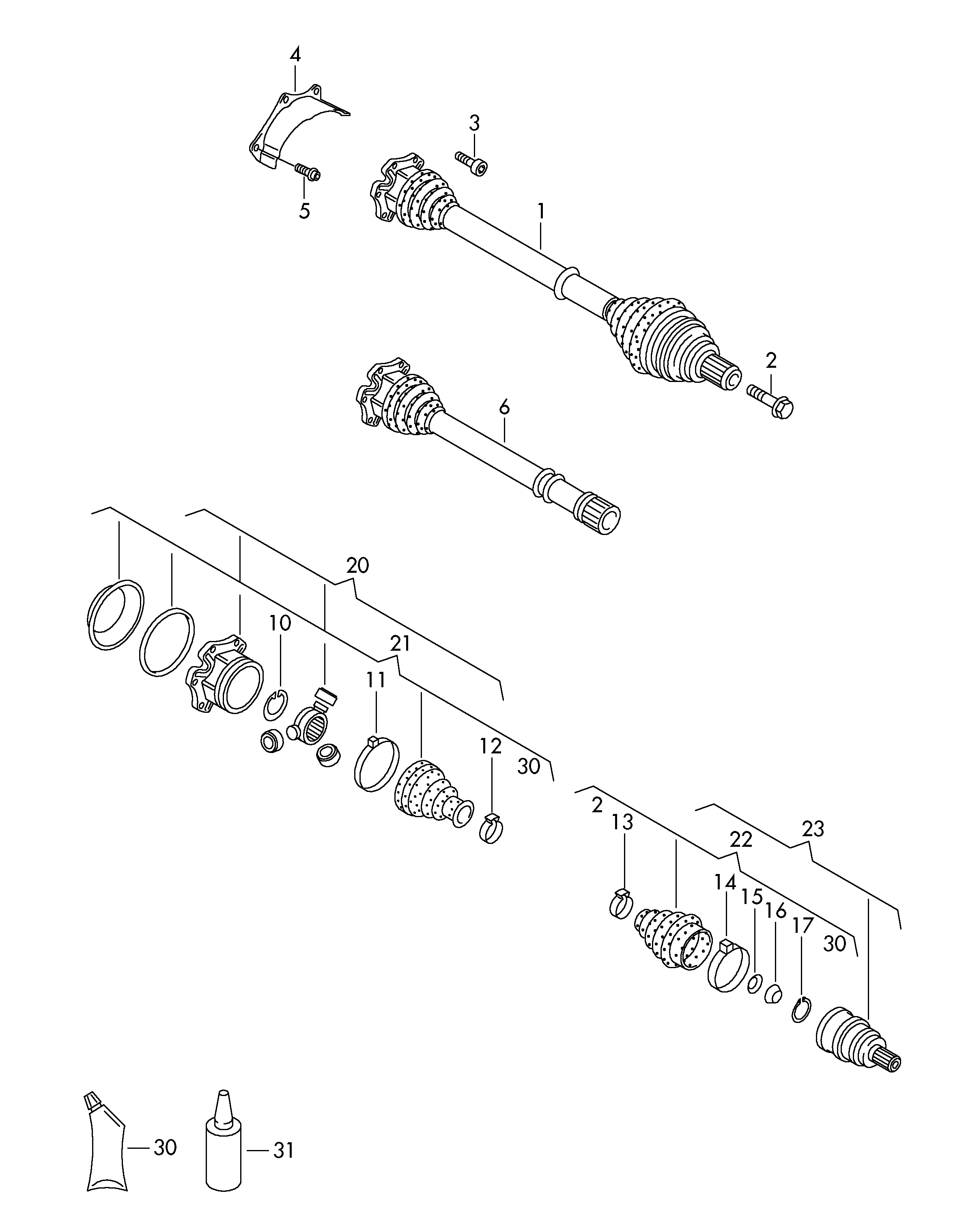 VAG 7M0407271DX - Albero motore / Semiasse www.autoricambi360.it