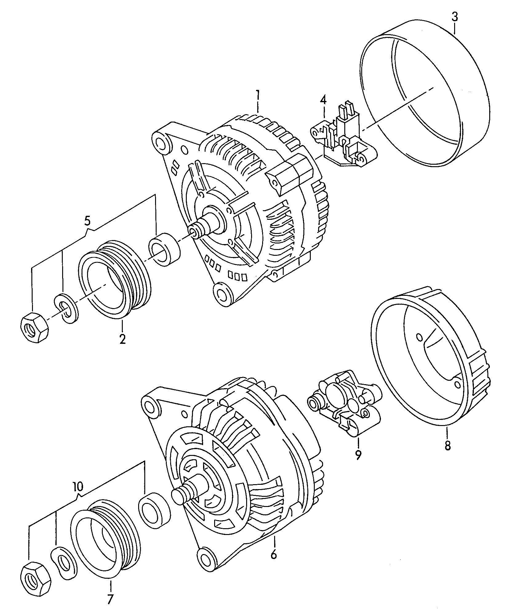 VAG 028 903 018 X - Alternatore www.autoricambi360.it