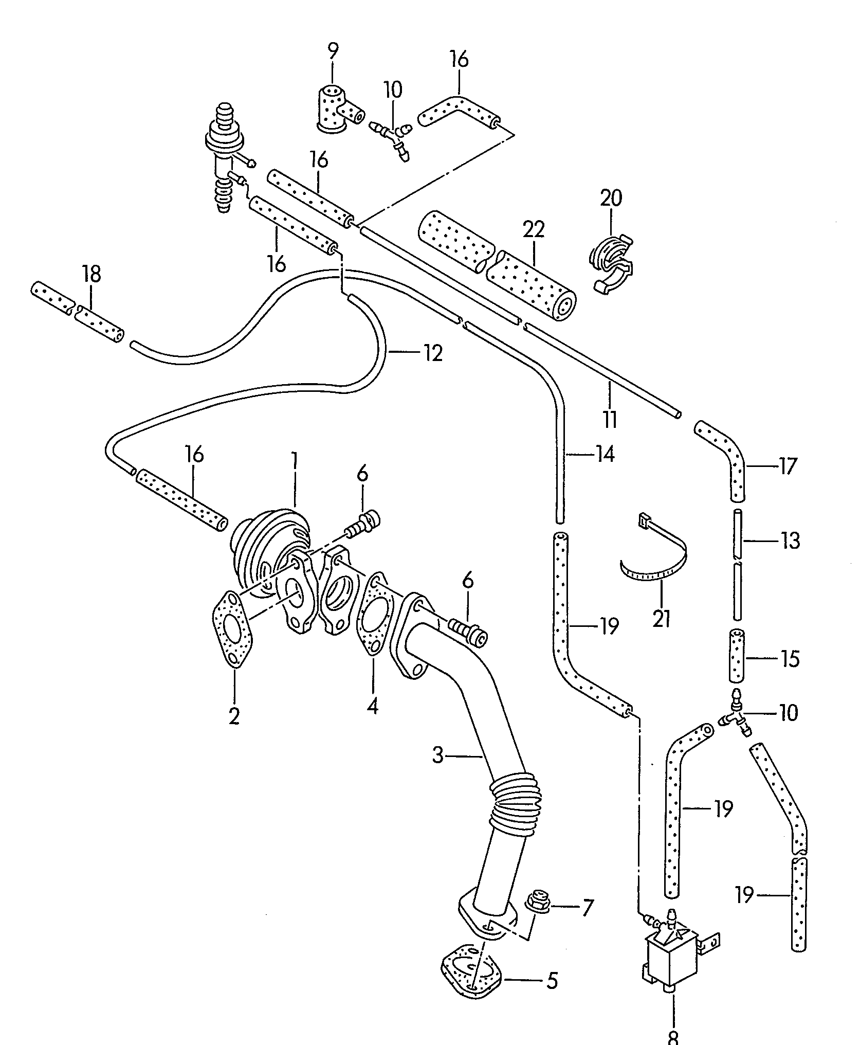 FORD 028 131 501 E - Valvola ricircolo gas scarico-EGR www.autoricambi360.it