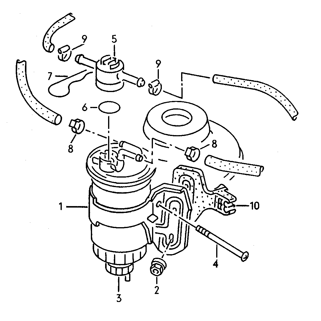 VAG 1H0127401C - Filtro carburante www.autoricambi360.it