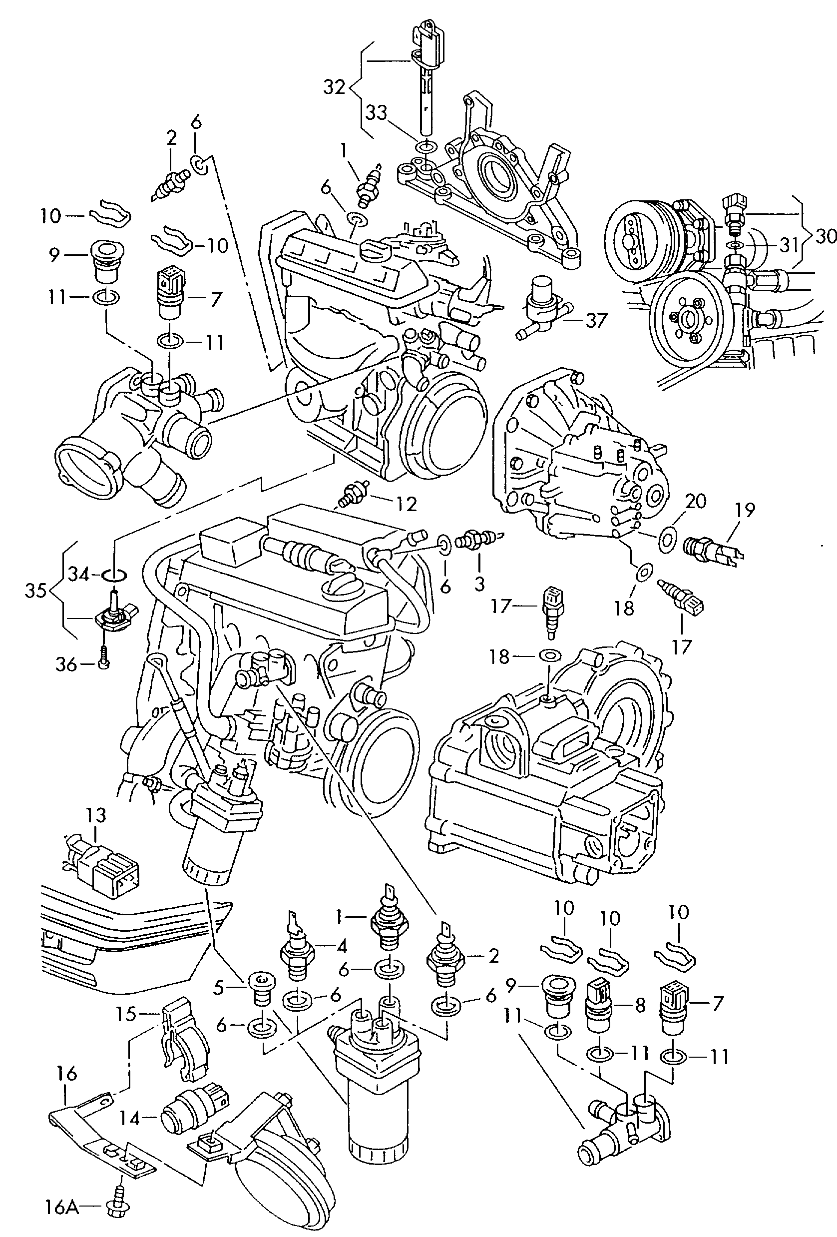 VAG 357919501A - Sensore, Temperatura refrigerante www.autoricambi360.it