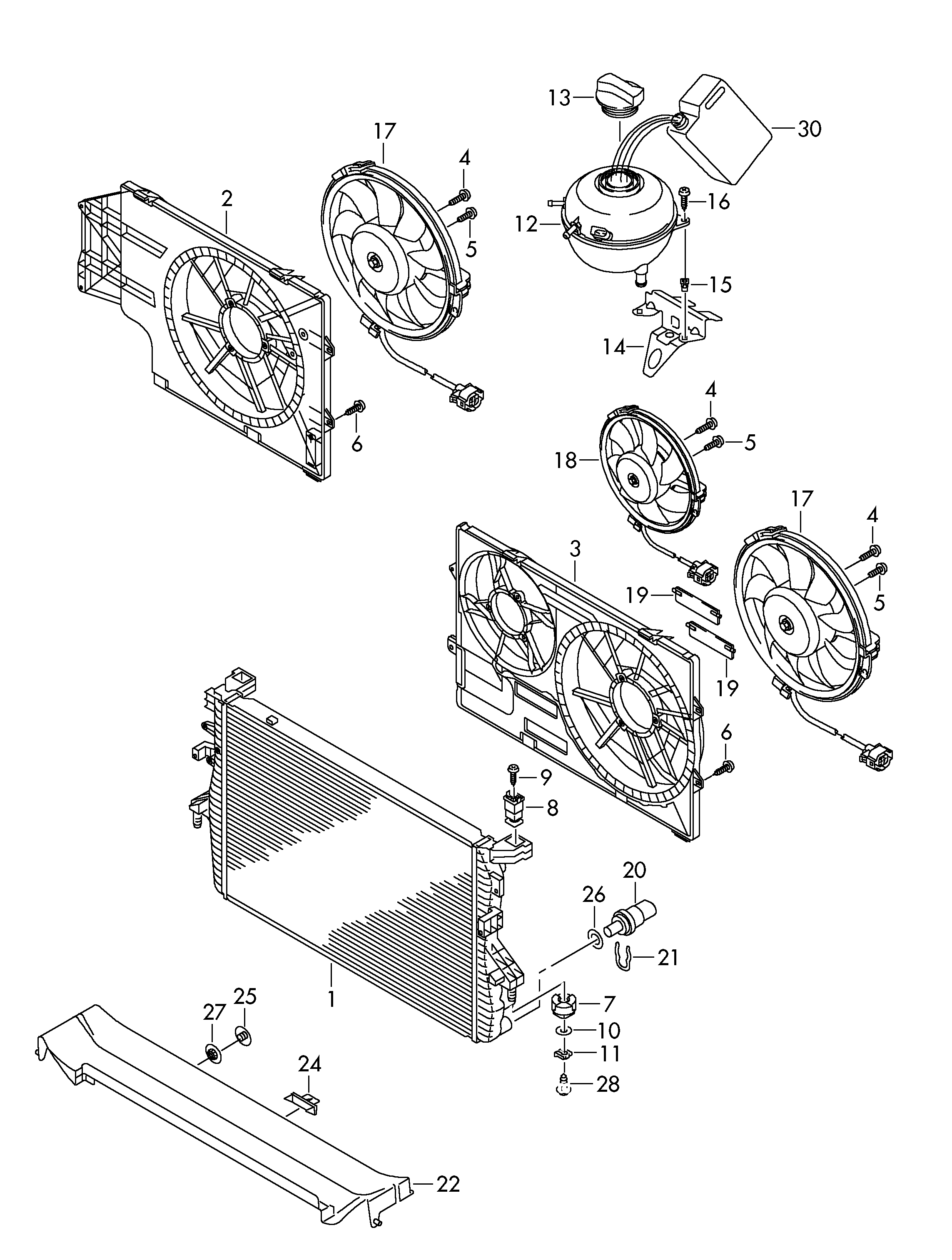 VAG 7H0121407C - Serbatoio compensazione, Refrigerante www.autoricambi360.it