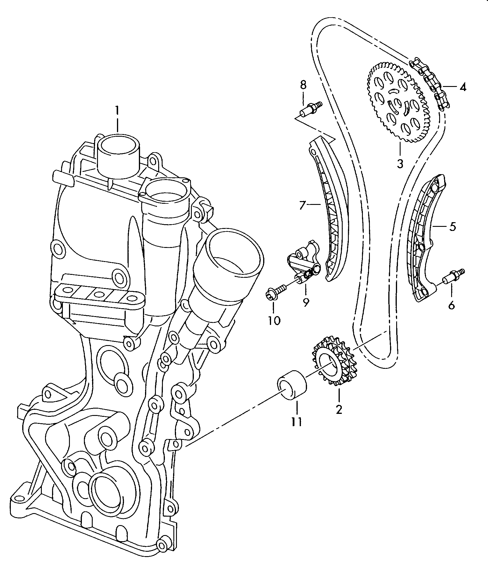 VAG 03C 109 158 A - Kit catena distribuzione www.autoricambi360.it