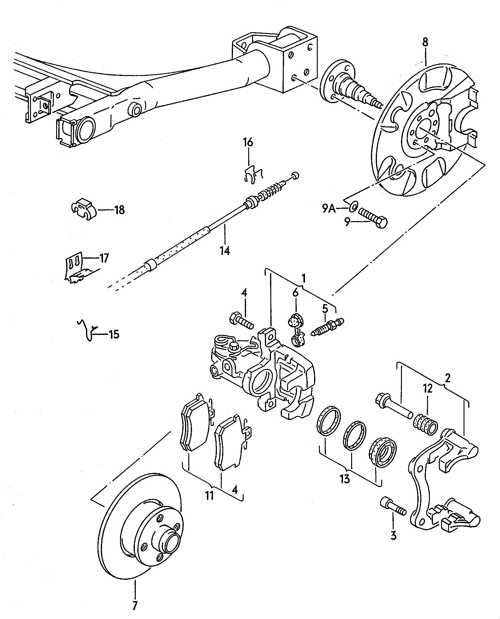 VAG 1H0 698 451 G - Kit pastiglie freno, Freno a disco www.autoricambi360.it