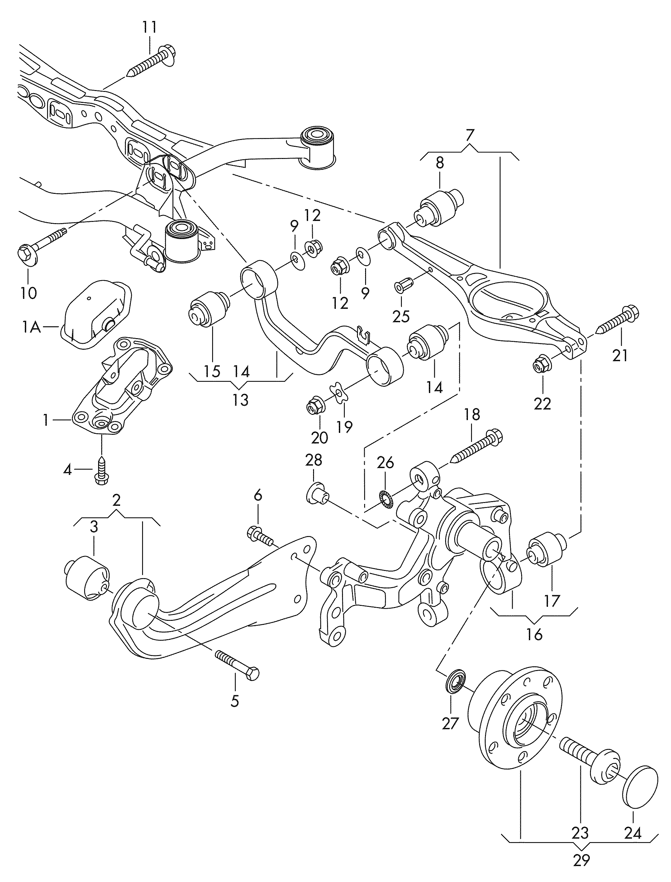 VAG 1K0 505 541 D - Supporto, Braccio oscillante www.autoricambi360.it