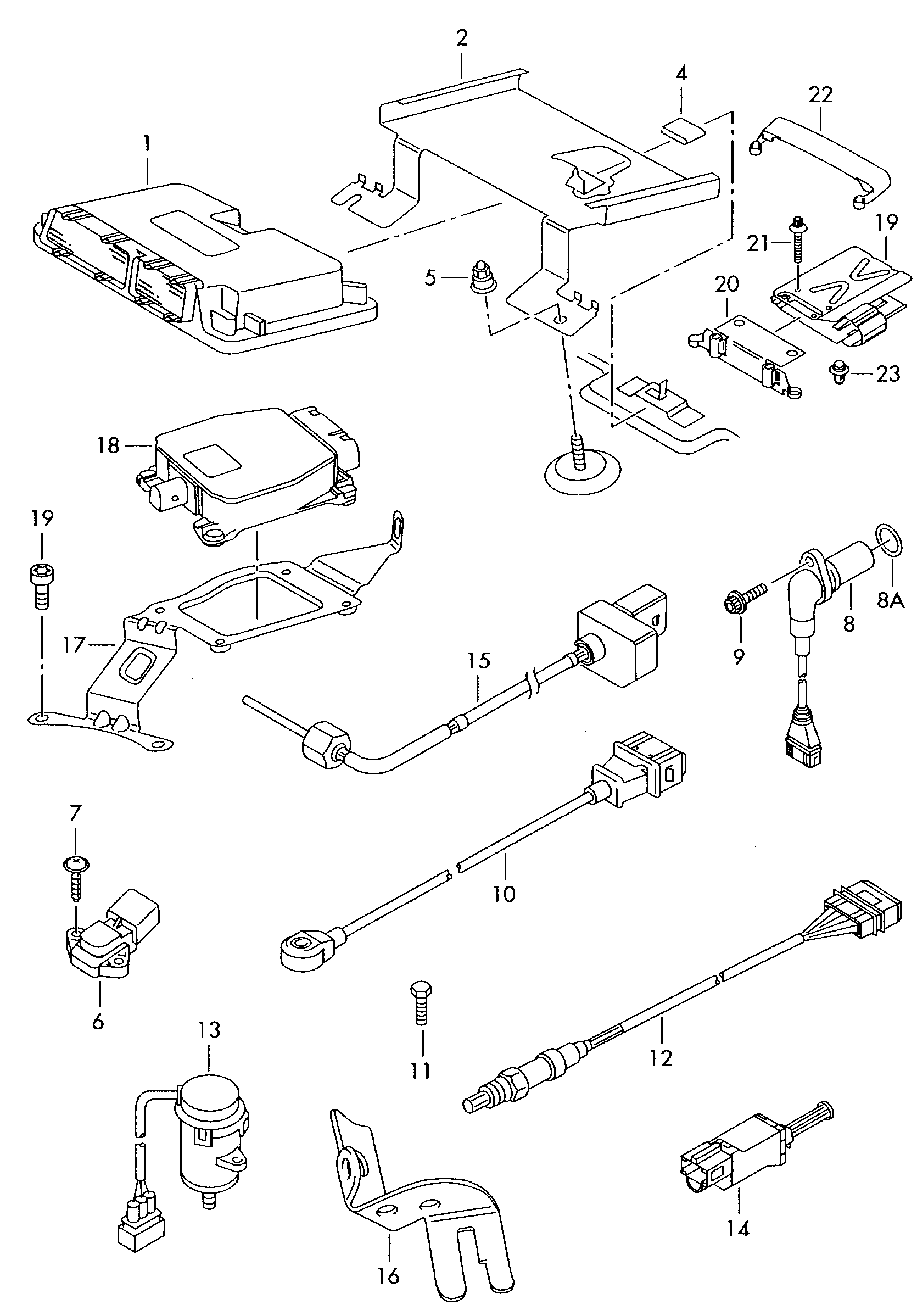 VAG 038906051B - Sensore, Pressione collettore d'aspirazione www.autoricambi360.it