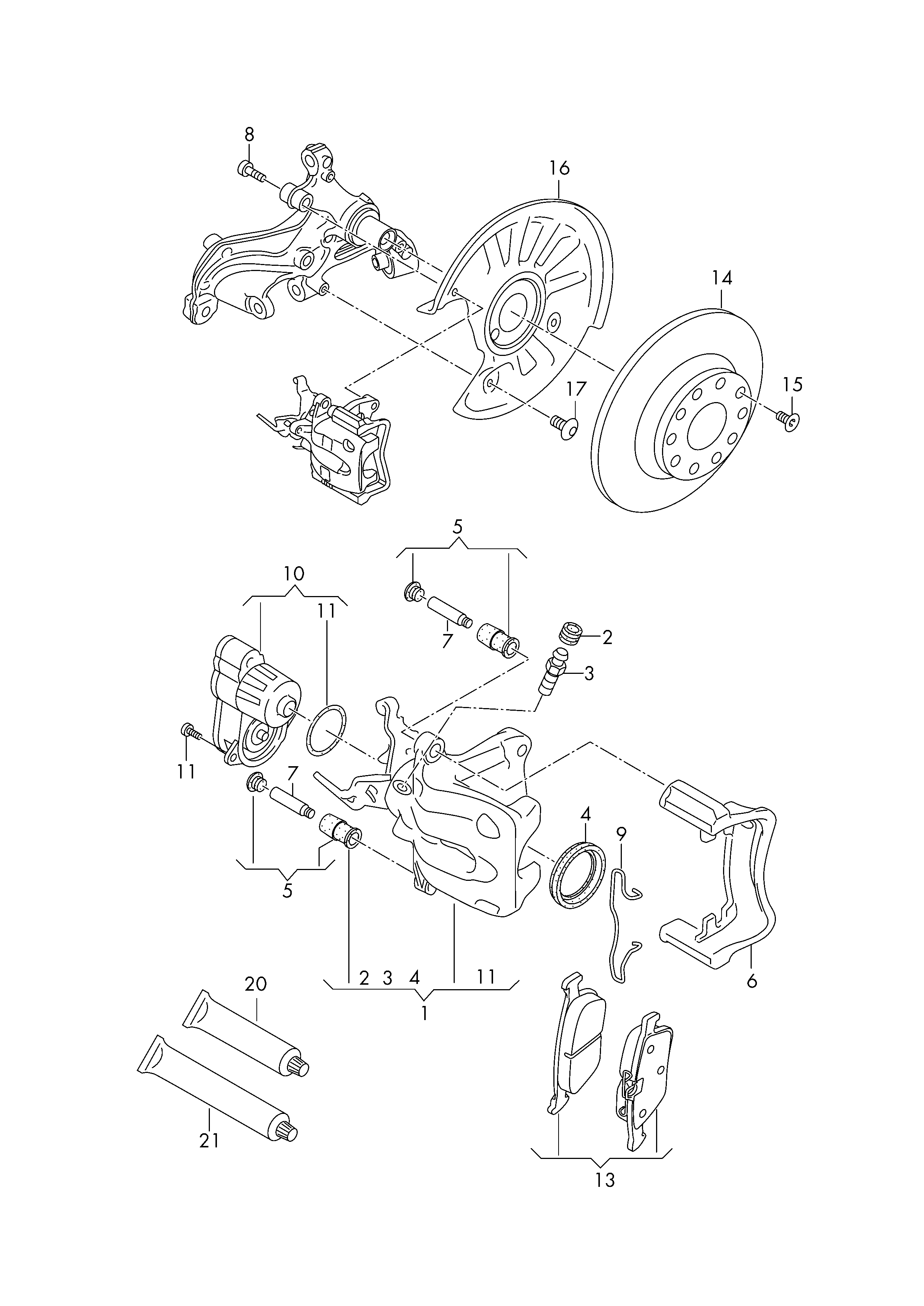 VAG 3Q0 698 451C - Kit pastiglie freno, Freno a disco www.autoricambi360.it