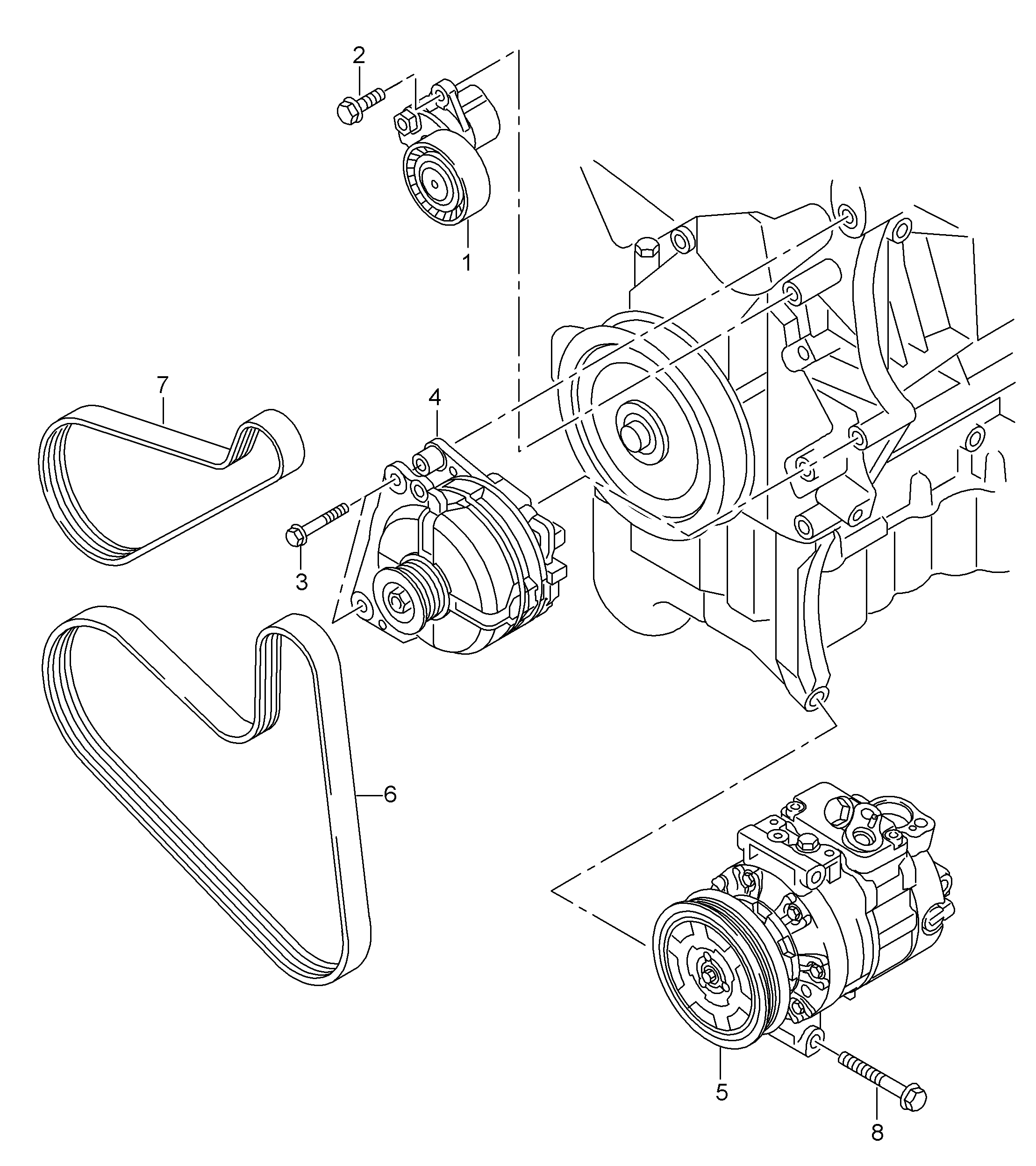 VAG 04E 145 933 R - Cinghia Poly-V www.autoricambi360.it
