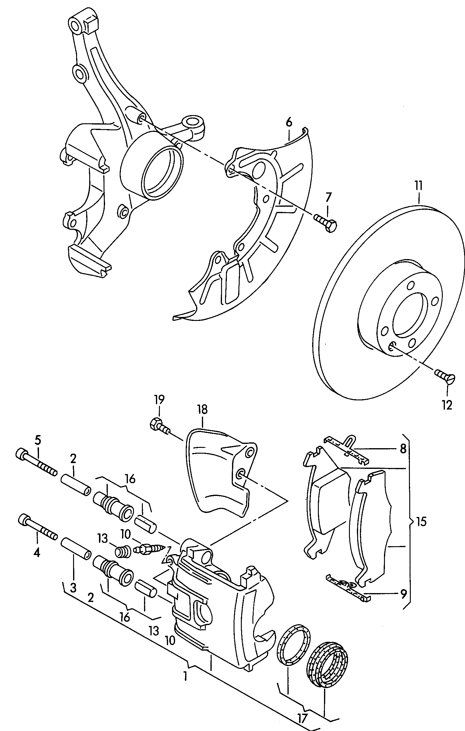 VAG 867 698 151 - Kit pastiglie freno, Freno a disco www.autoricambi360.it
